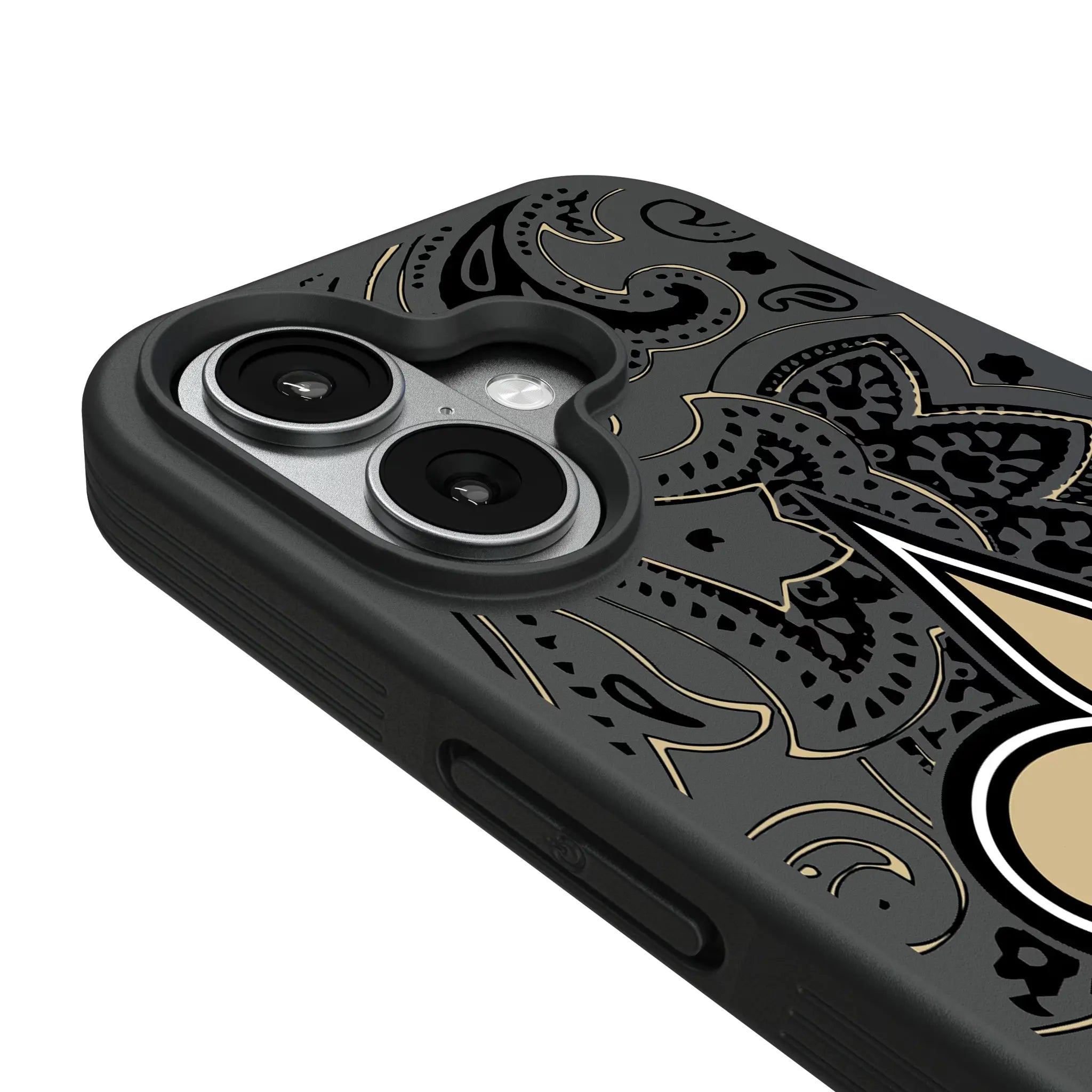 New Orleans Saints Paisley iPhone Bump Phone Case for Apple iPhone - Detail#Device_iPhone 17