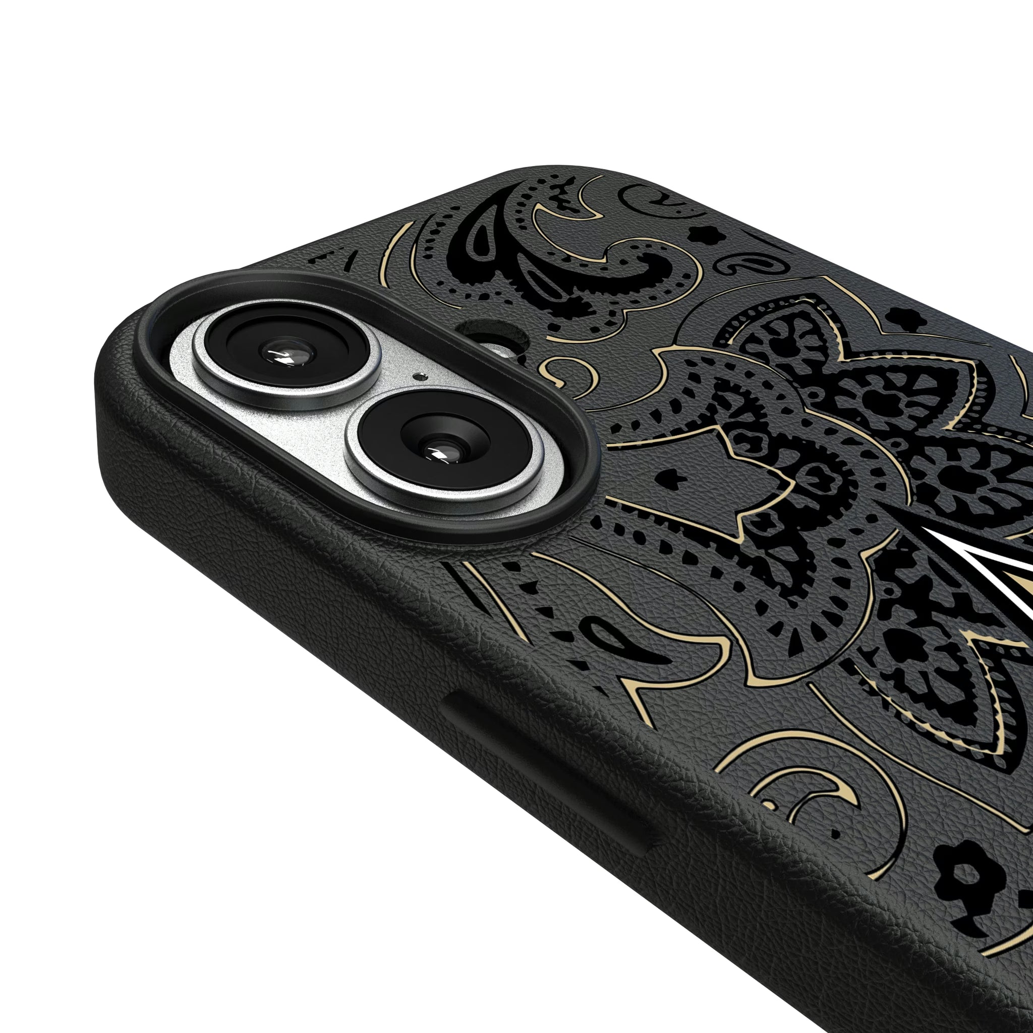 New Orleans Saints Paisley iPhone MagSafe Compatible Phone Case for Apple iPhone - Detail#Device_iPhone 17
