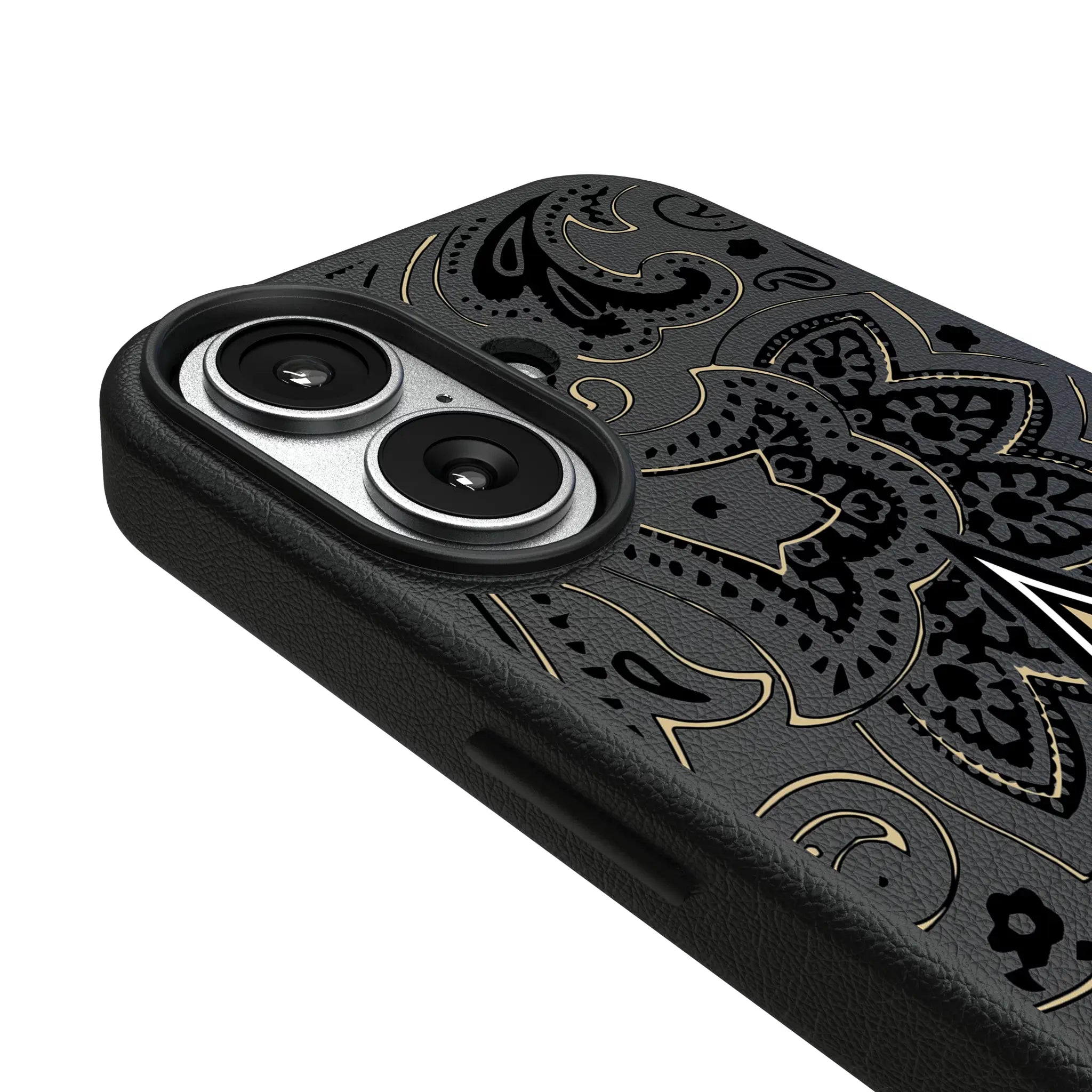 New Orleans Saints Paisley iPhone MagSafe Compatible Phone Case for Apple iPhone - Detail#Device_iPhone 17