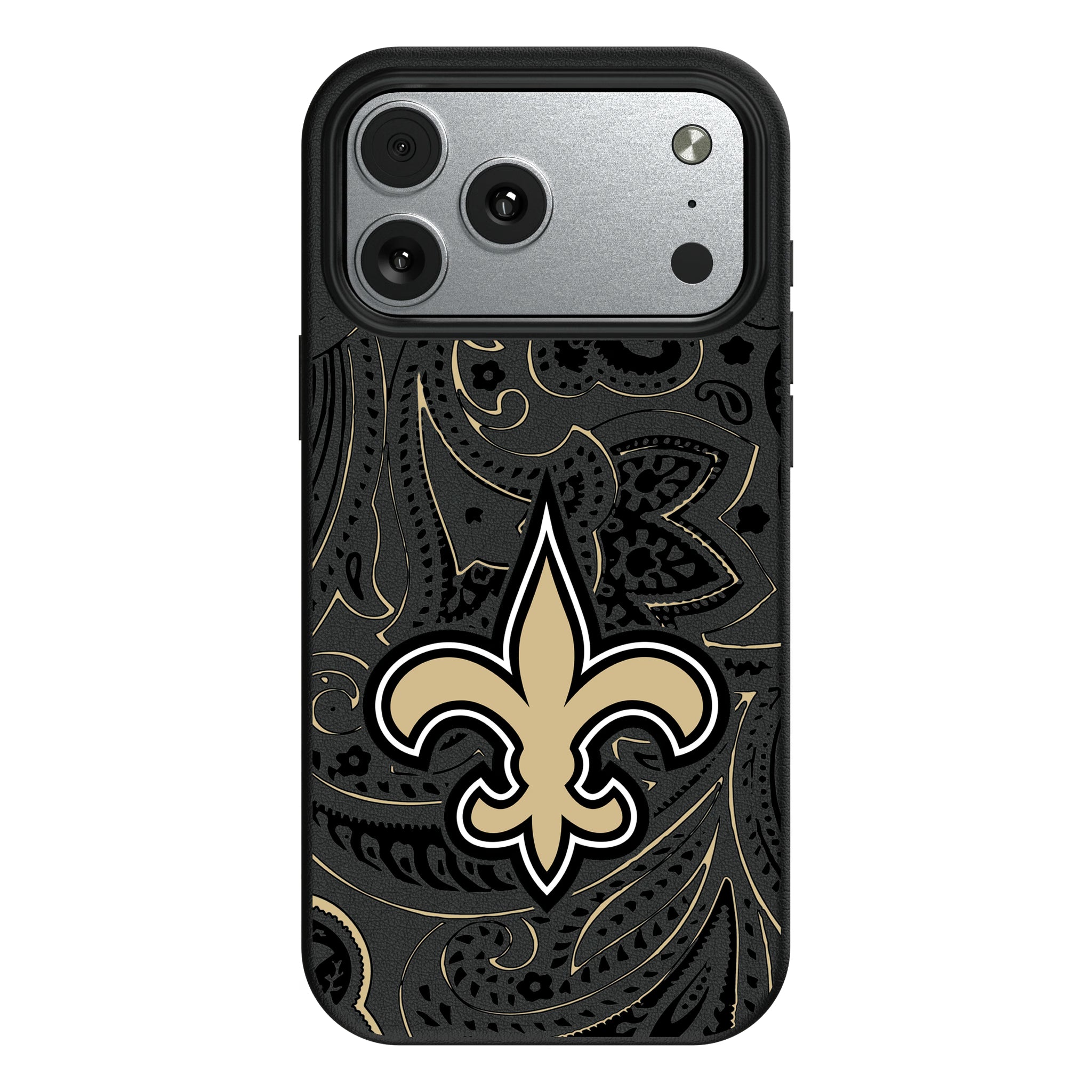 New Orleans Saints Paisley iPhone MagSafe Compatible Phone Case for Apple iPhone#Device_iPhone 17 Pro Max
