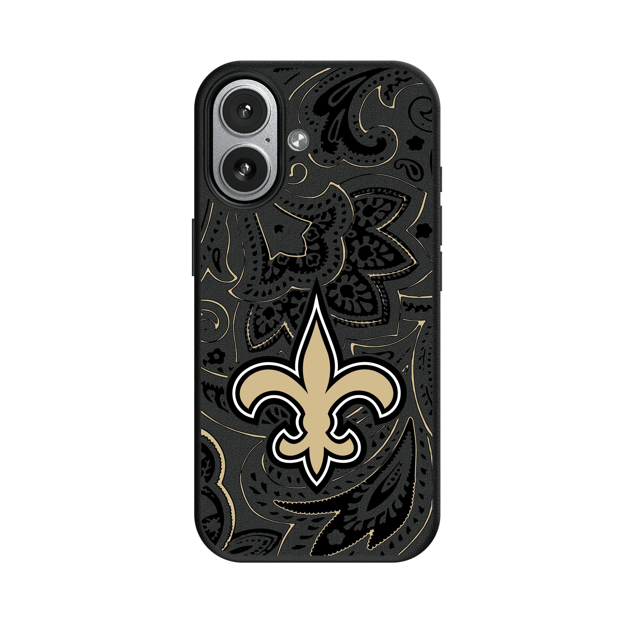 New Orleans Saints Paisley iPhone MagSafe Compatible Phone Case for Apple iPhone#Device_iPhone 17