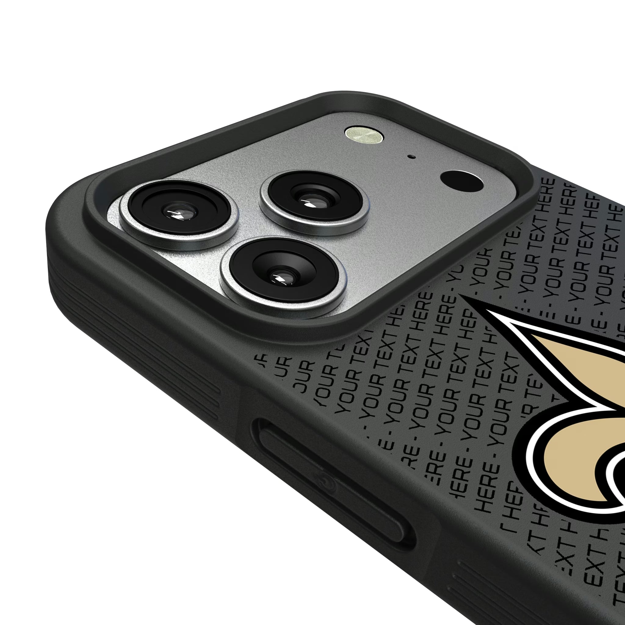 New Orleans Saints Personalized EndZone Plus iPhone Bump Phone Case for Apple iPhone - Detail#Device_iPhone 17 Pro