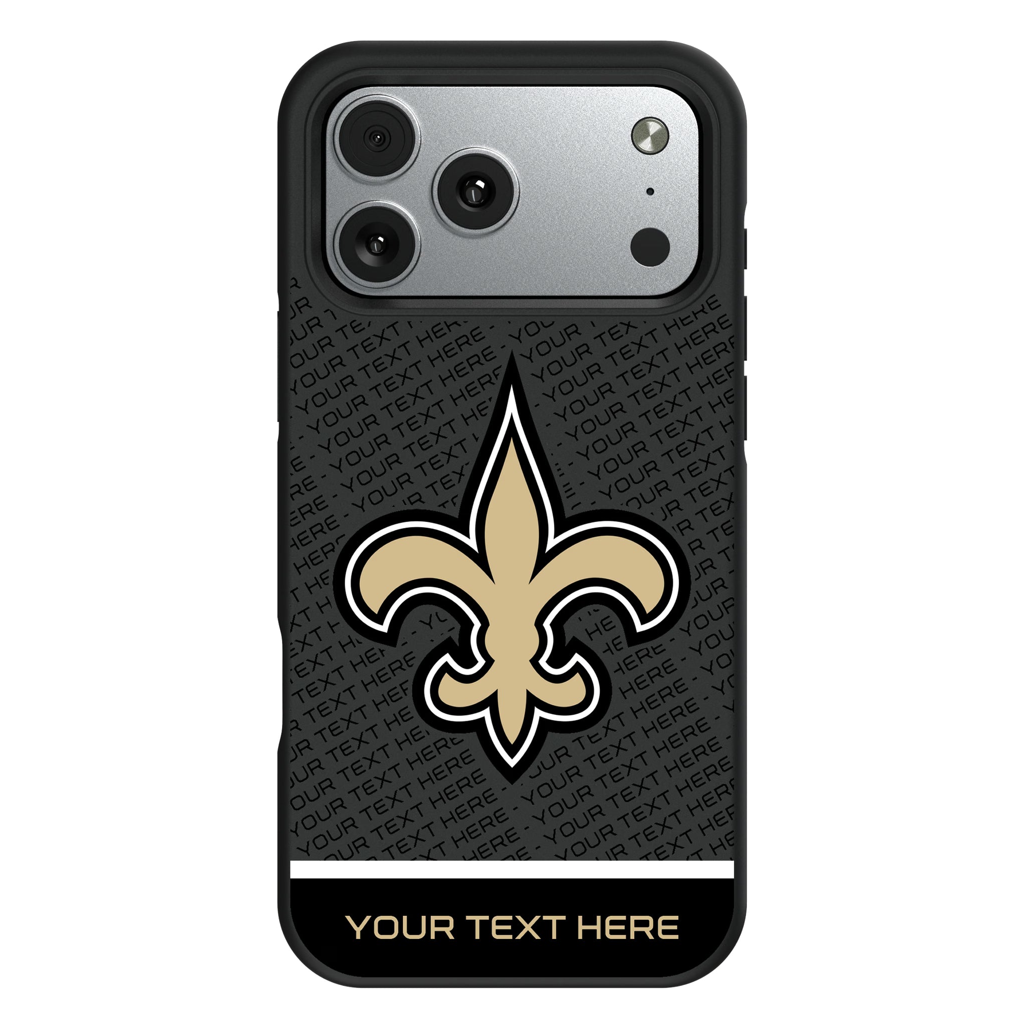 New Orleans Saints Personalized EndZone Plus iPhone Bump Phone Case for Apple iPhone#Device_iPhone 17 Pro Max