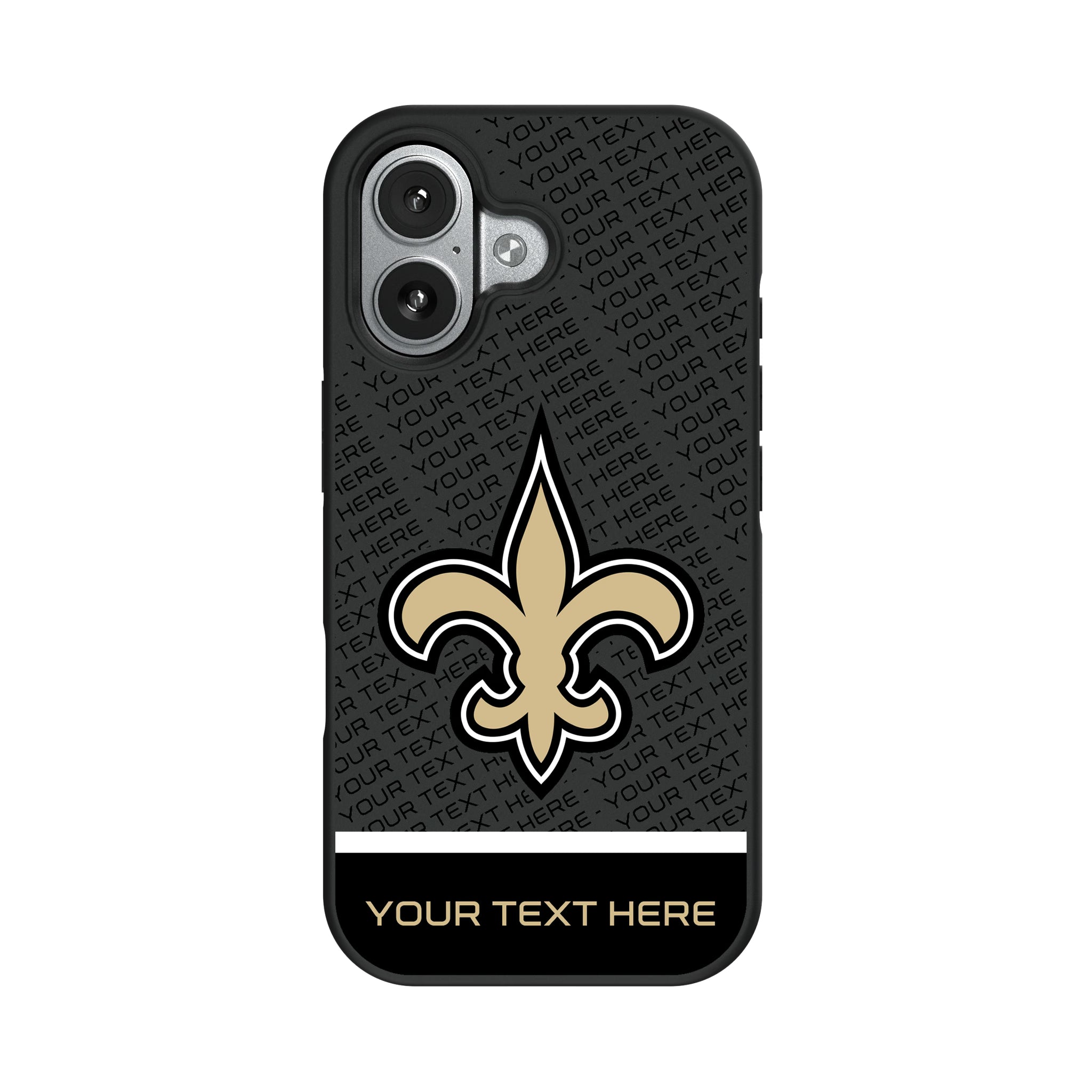 New Orleans Saints Personalized EndZone Plus iPhone Bump Phone Case for Apple iPhone#Device_iPhone 17