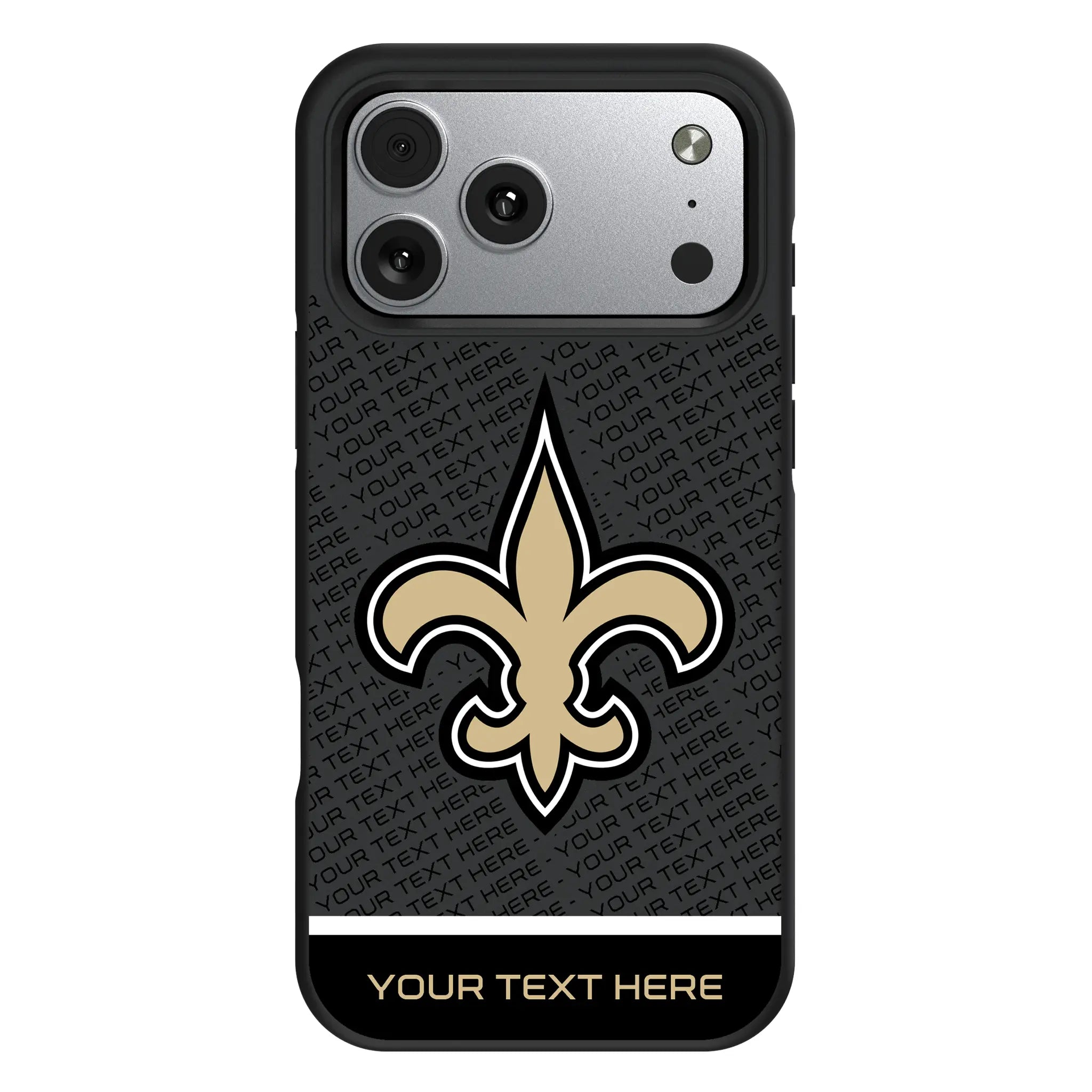 New Orleans Saints Personalized EndZone Plus iPhone Bump Phone Case for Apple iPhone#Device_iPhone 17 Pro Max