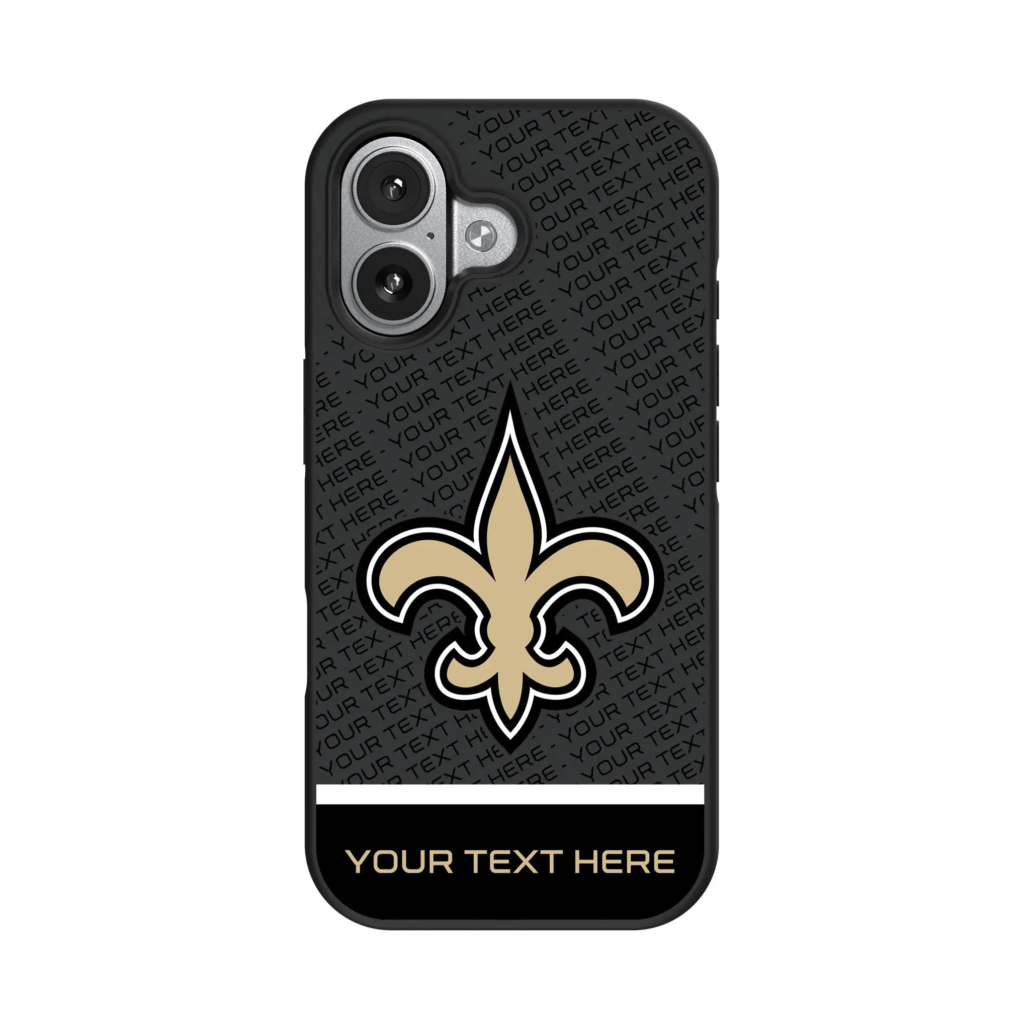 New Orleans Saints Personalized EndZone Plus iPhone Bump Phone Case for Apple iPhone#Device_iPhone 17