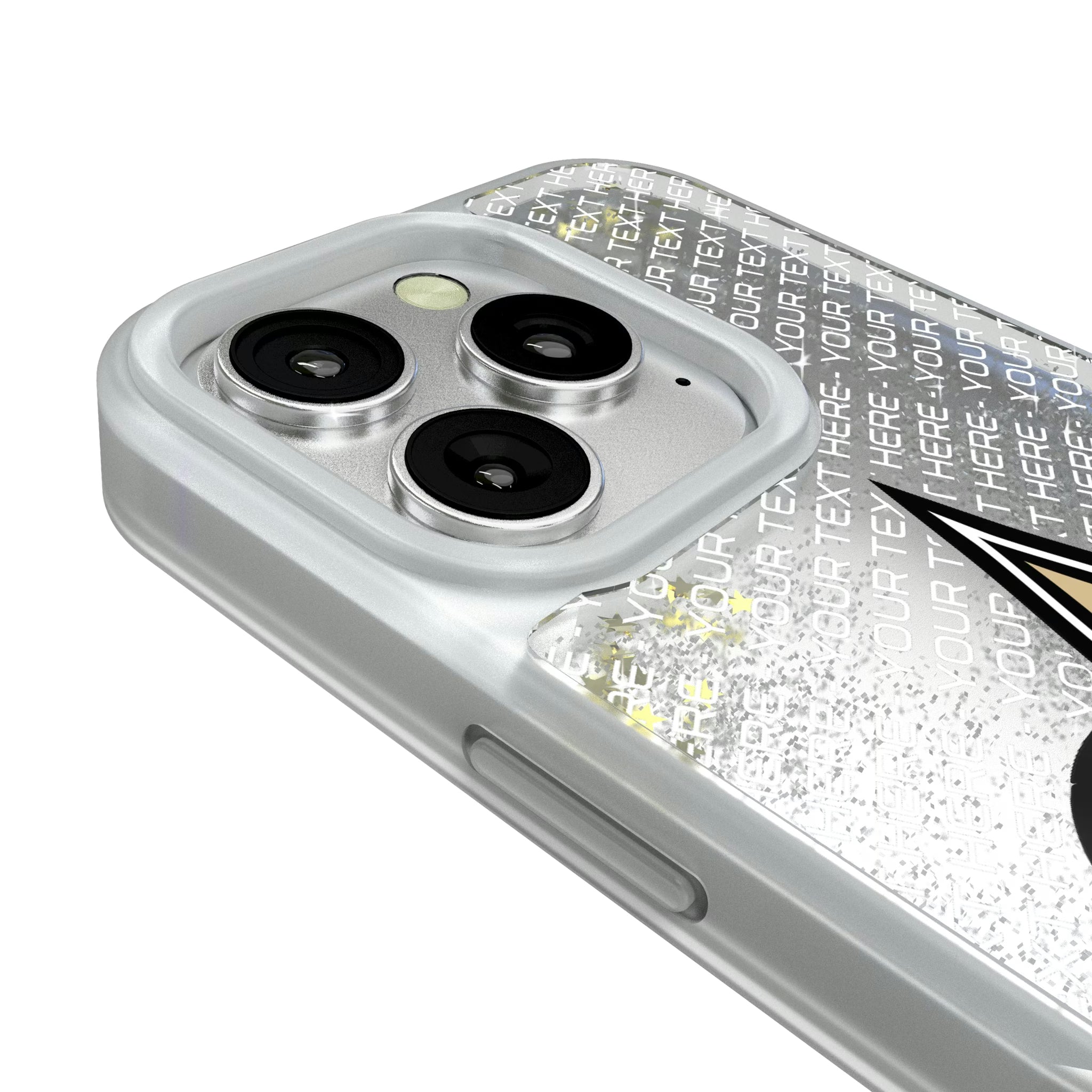 New Orleans Saints Personalized EndZone Plus iPhone Glitter Phone Case for Apple iPhone - Detail#Device_iPhone 16 Pro