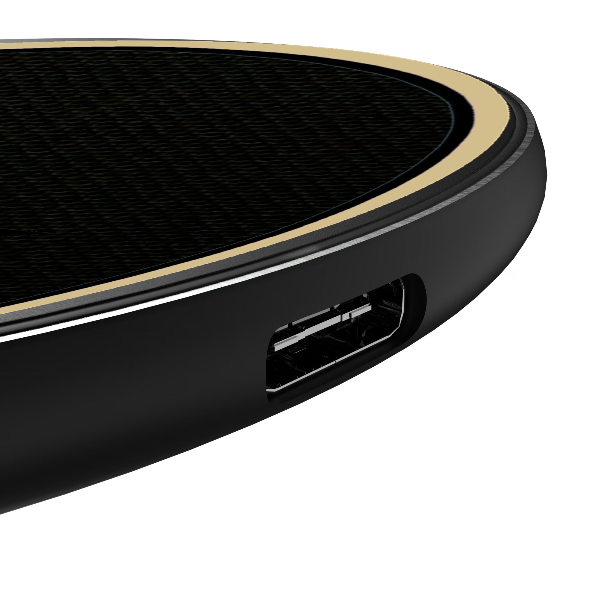 New Orleans Saints Personalized Endzone Solid 15-Watt Wireless Charger - Detail