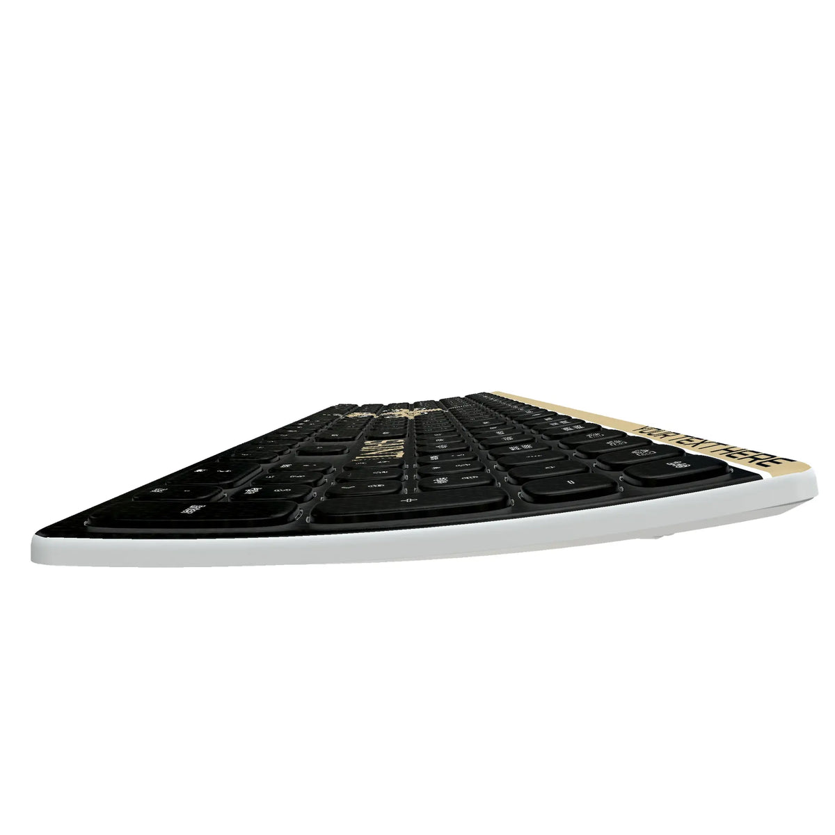 New Orleans Saints Personalized Endzone Solid KKB605 Curved Wireless Keyboard