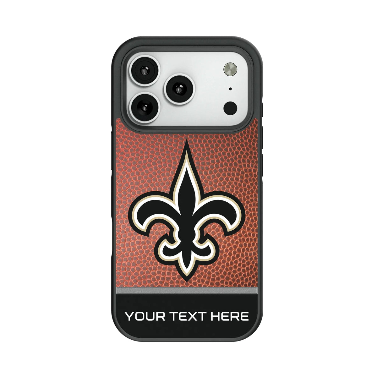 New Orleans Saints Personalized Football Bump Phone Case for Apple iPhone