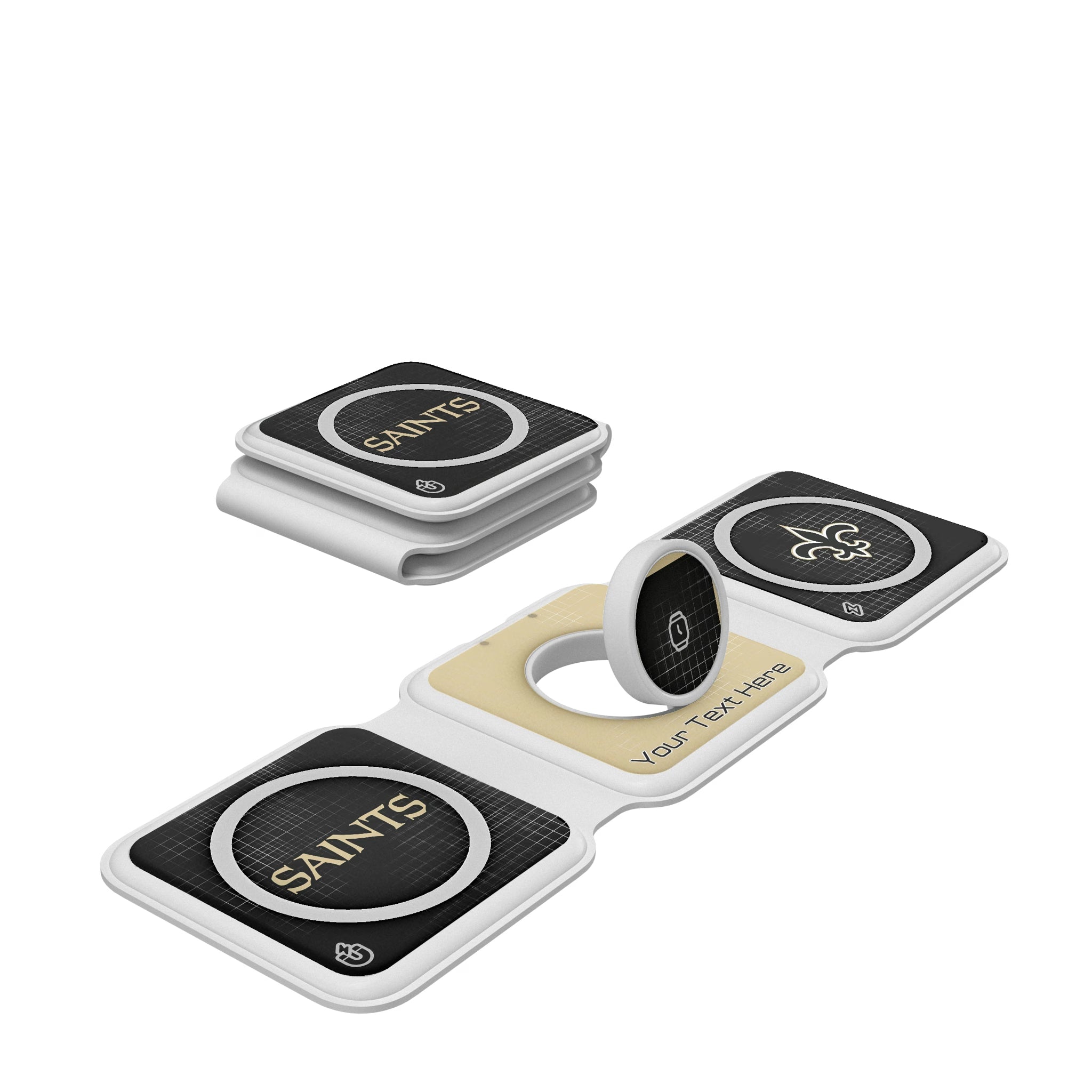 New Orleans Saints Personalized Hatch Foldable 3 in 1 Charger