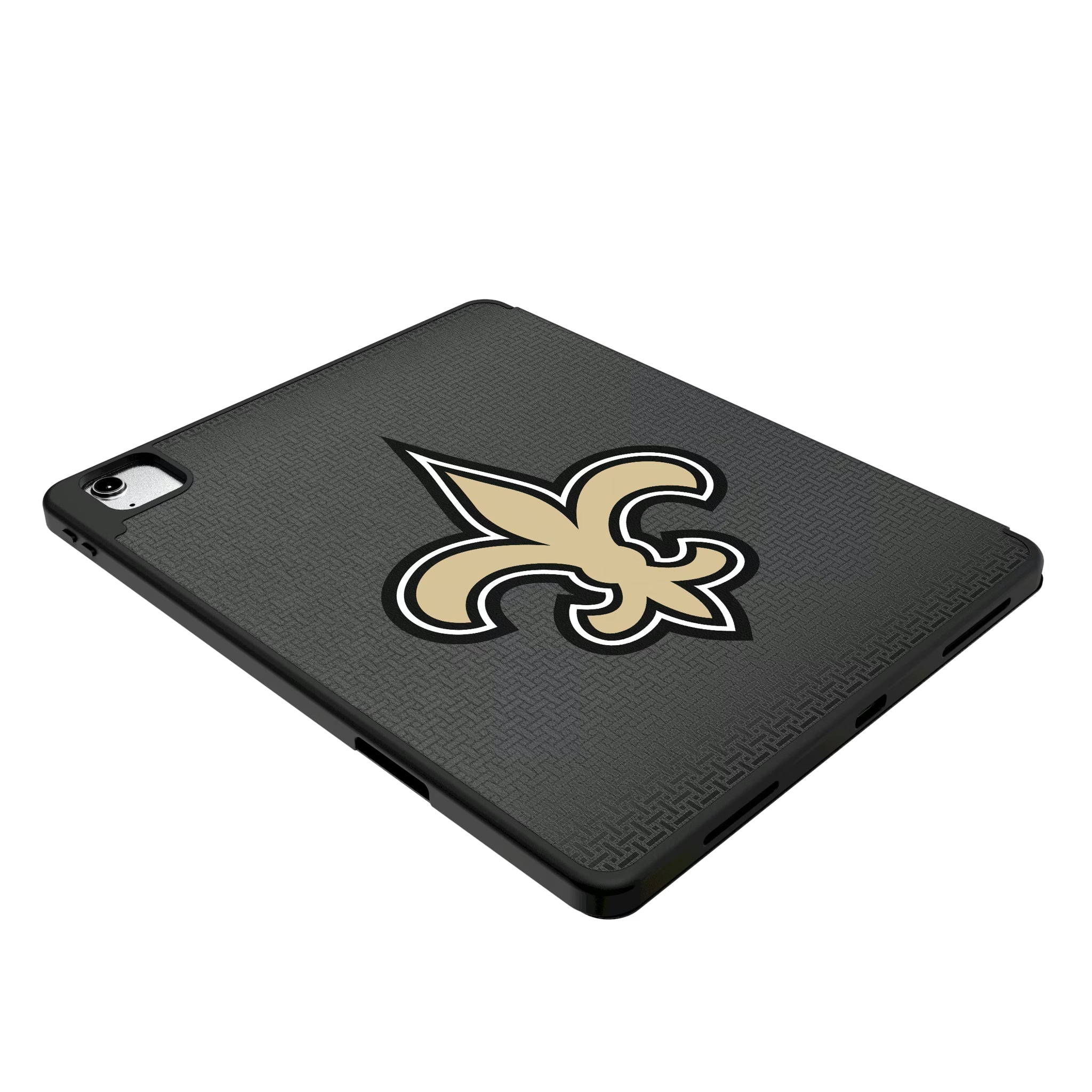 New Orleans Saints Personalized Linen iPad Tablet Case for Apple iPad - Isometric View