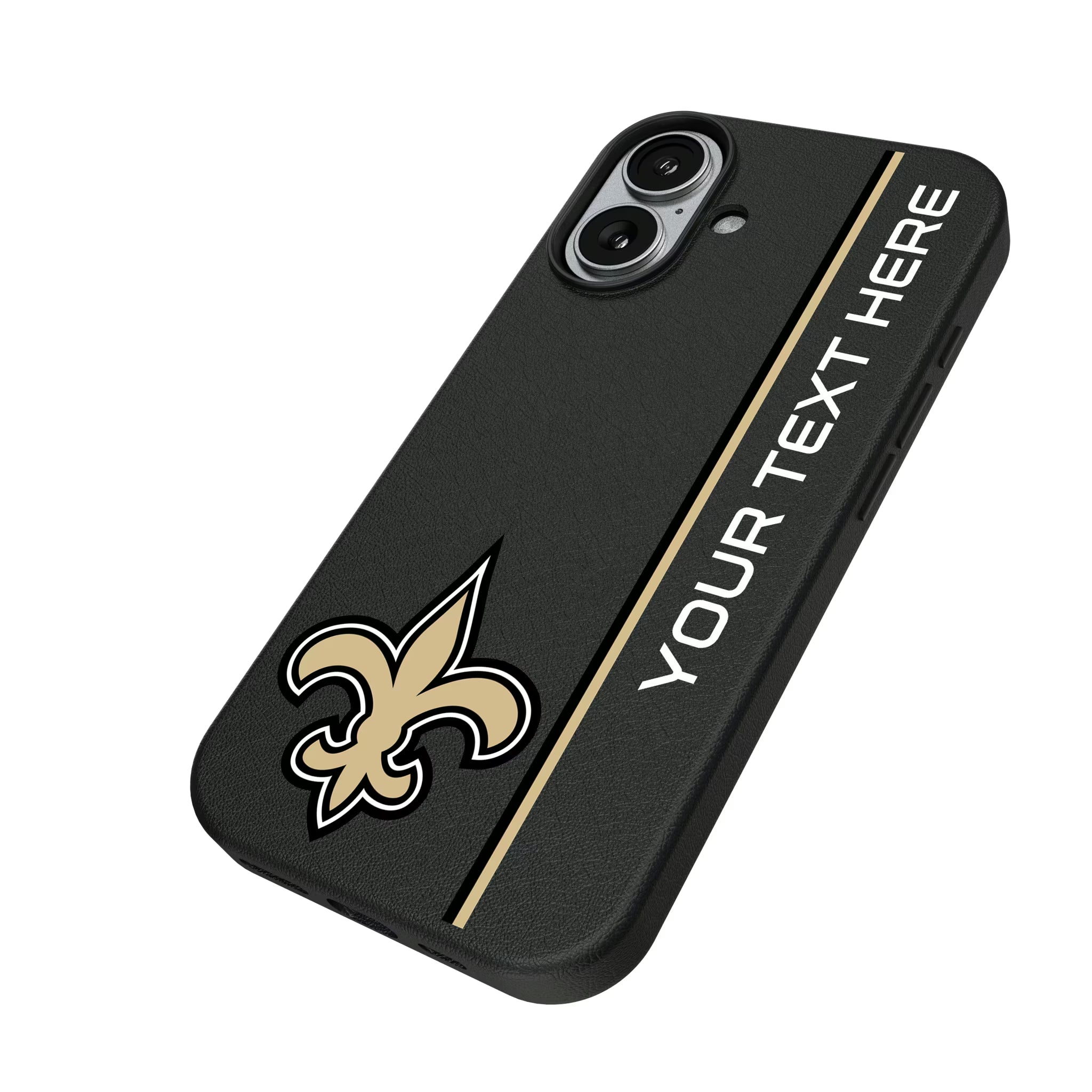 New Orleans Saints Personalized Sidebard iPhone MagSafe Compatible Phone Case for Apple iPhone - Isometric View#Device_iPhone 17