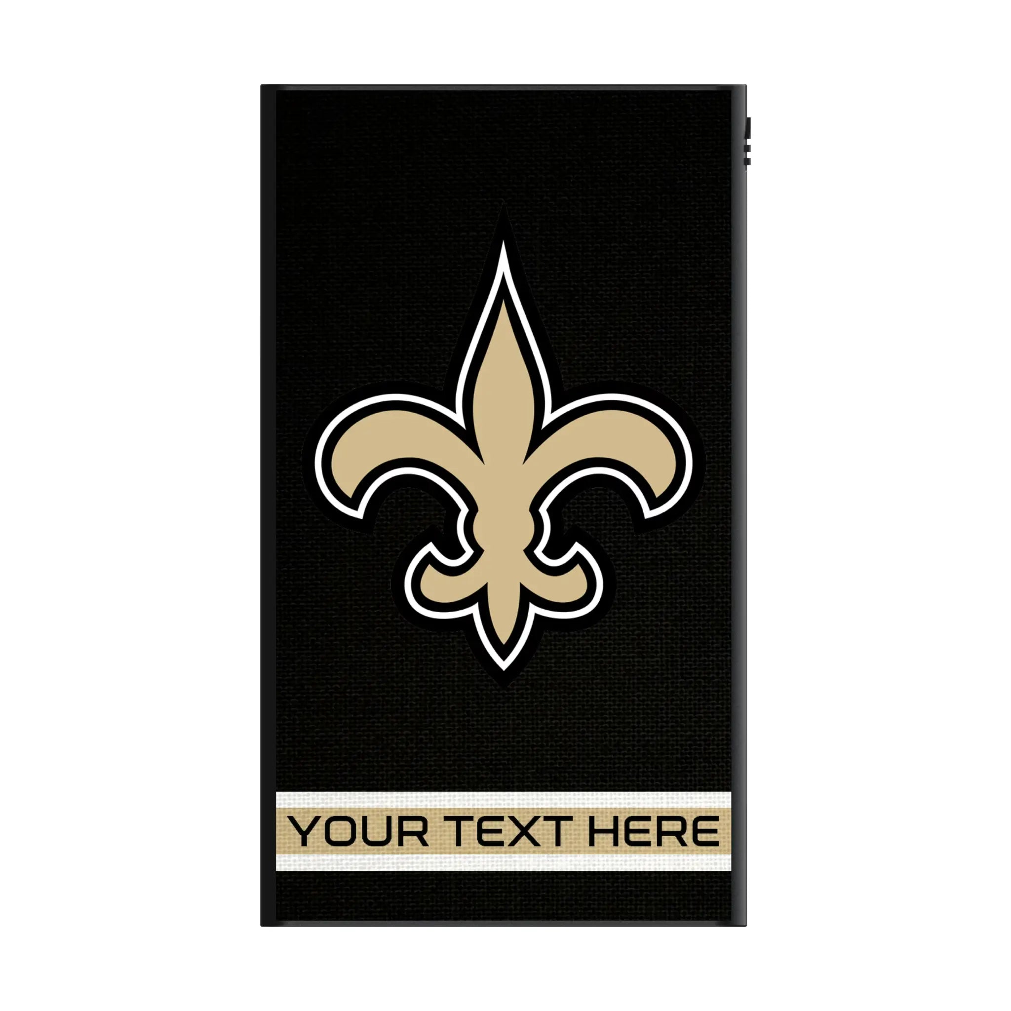 New Orleans Saints Personalized Stripe 5000mAh Flat Power Bank