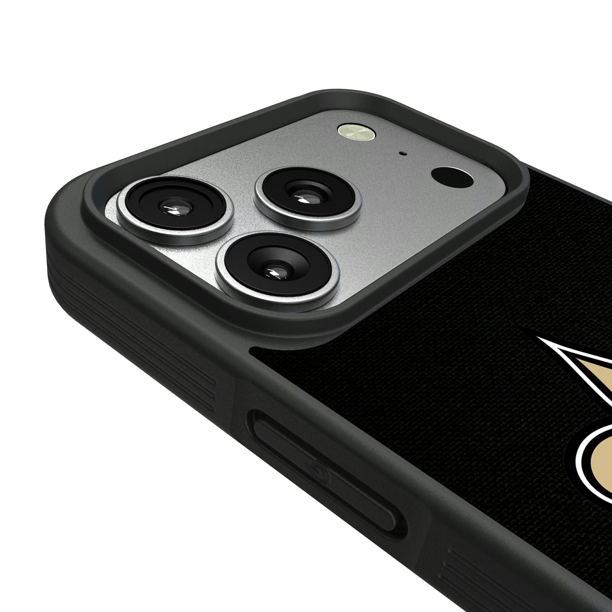 New Orleans Saints Personalized Stripe iPhone Bump Phone Case for Apple iPhone - Detail#Device_iPhone 17 Pro