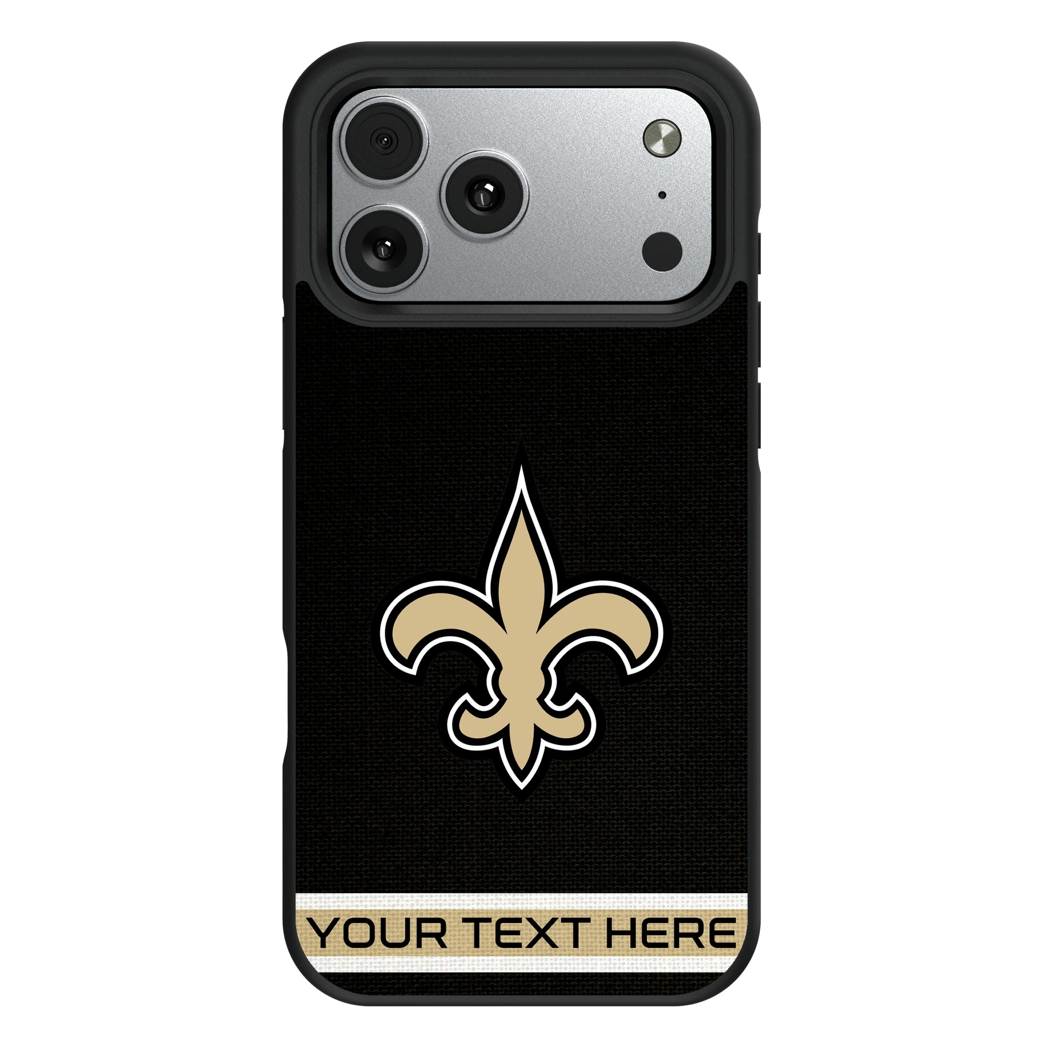 New Orleans Saints Personalized Stripe iPhone Bump Phone Case for Apple iPhone#Device_iPhone 17 Pro Max