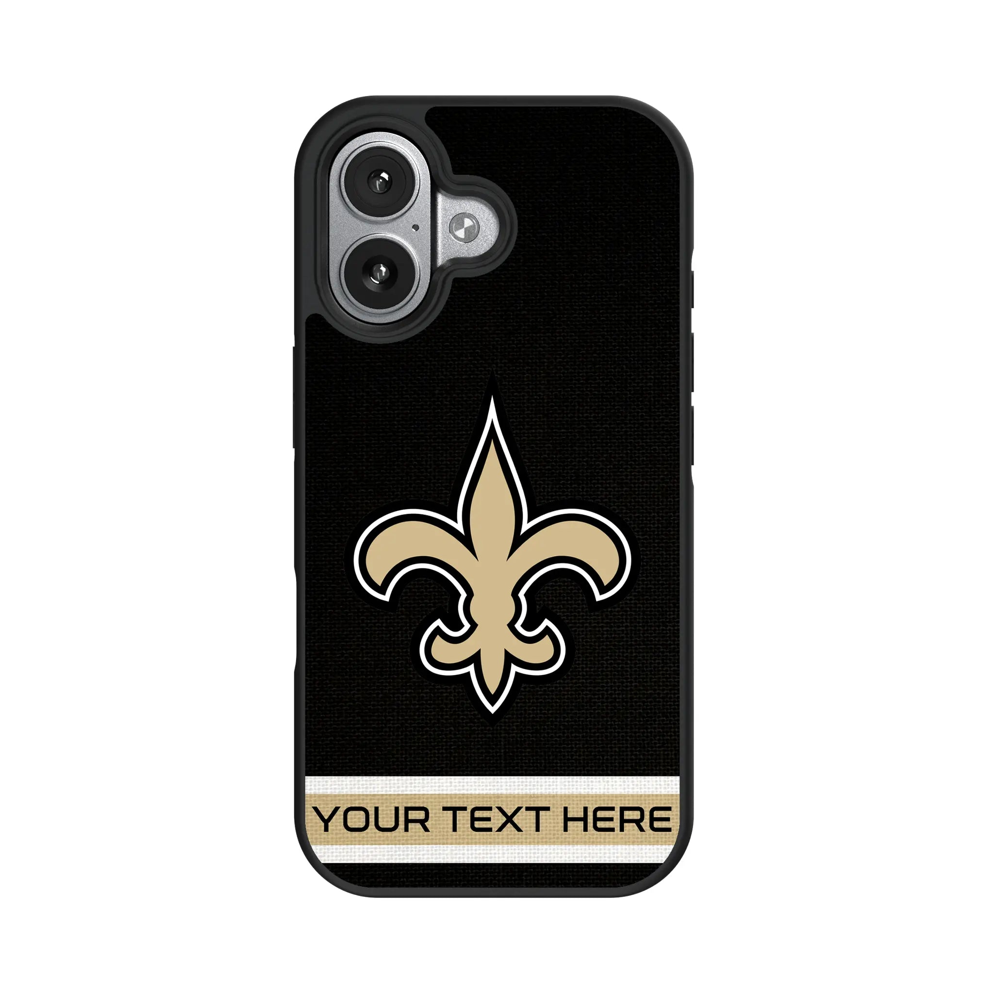 New Orleans Saints Personalized Stripe iPhone Bump Phone Case for Apple iPhone#Device_iPhone 17