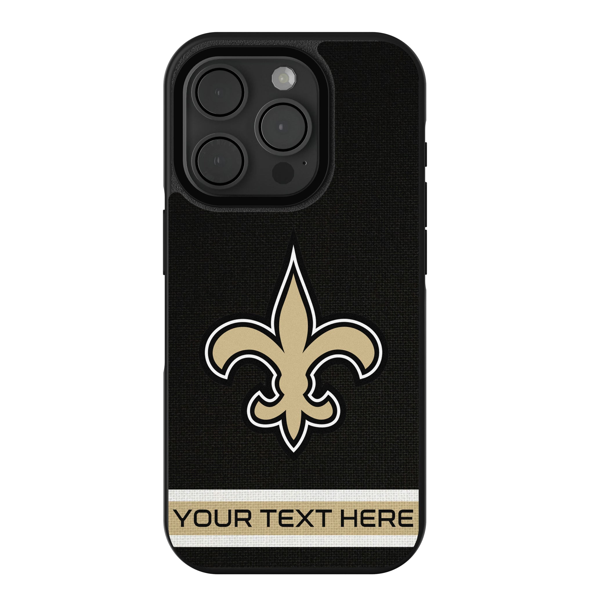 New Orleans Saints Personalized Stripe iPhone Bump Phone Case for Apple iPhone