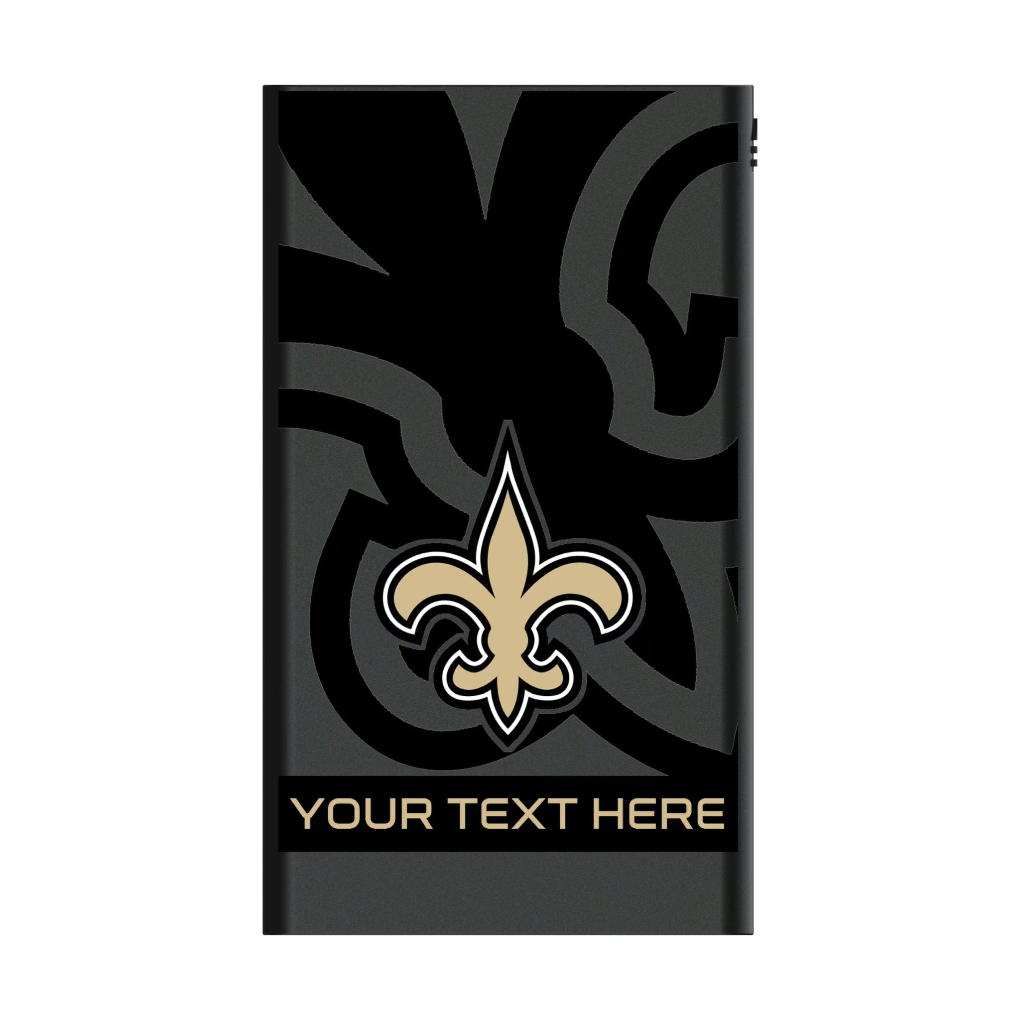 New Orleans Saints Personalized Tilt 5000mAh Flat Powerbank