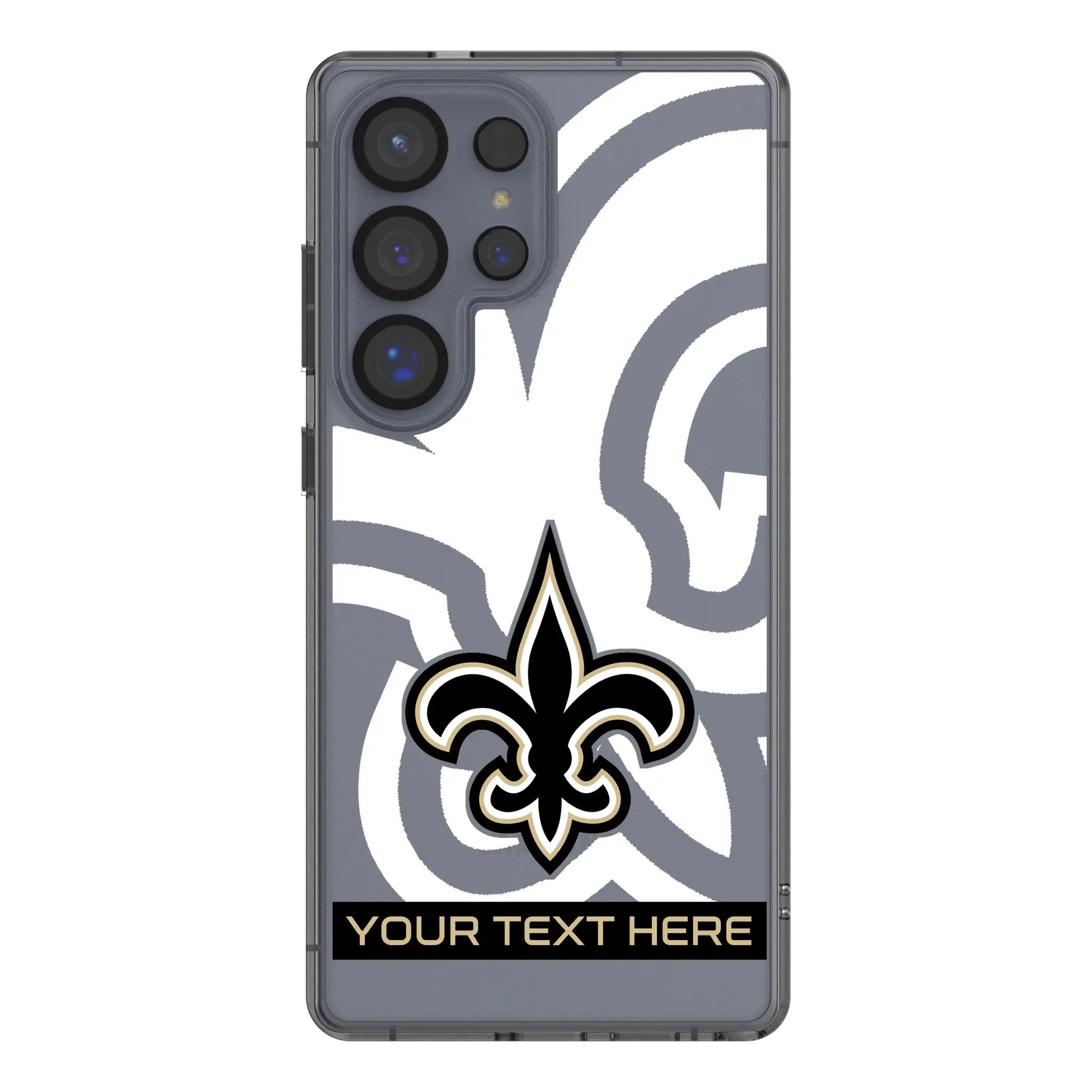 New Orleans Saints Personalized Tilt Galaxy Clear Phone Case for Samsung Galaxy#Device_Galaxy S25 Ultra