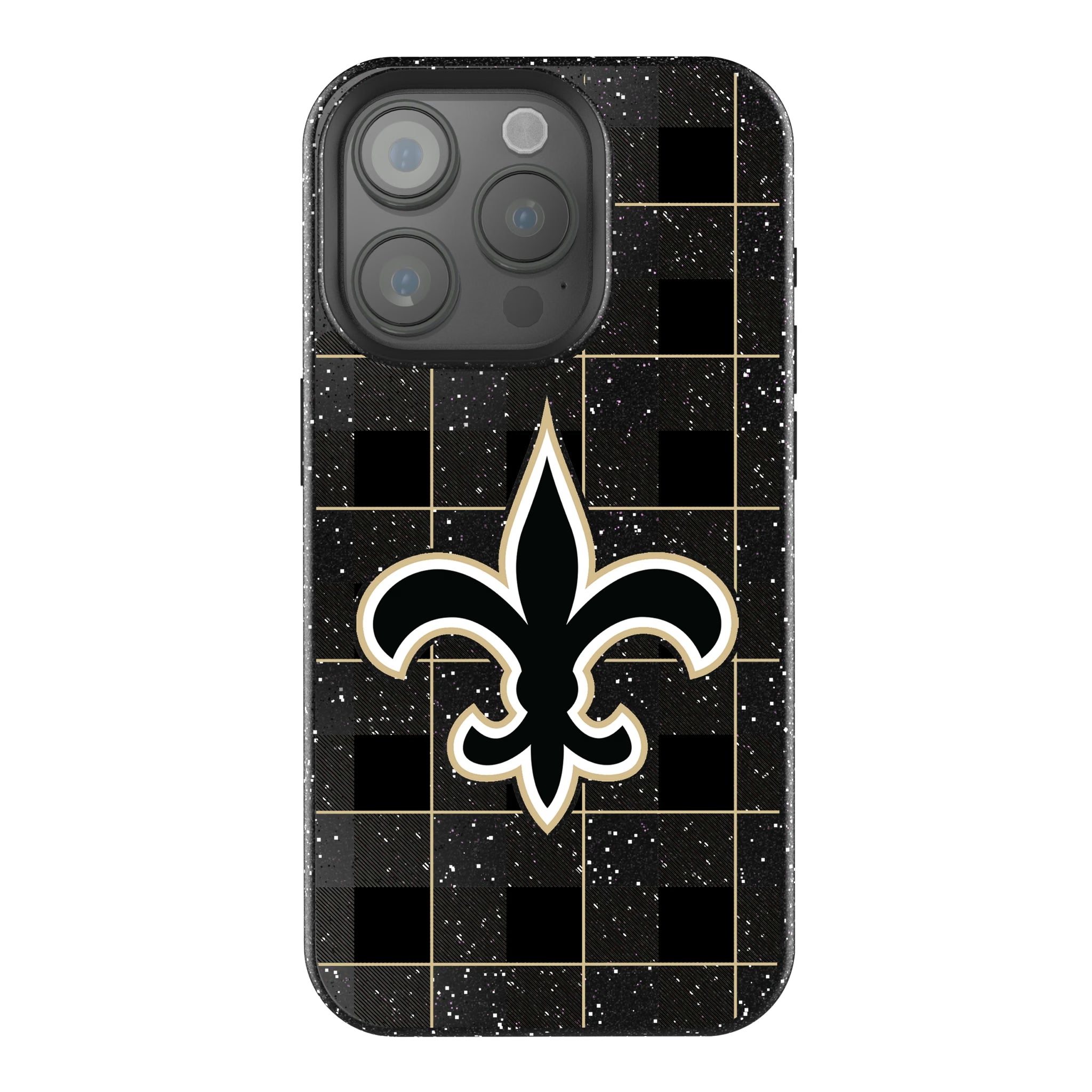 New Orleans Saints Plaid iPhone Bling Phone Case for Apple iPhone