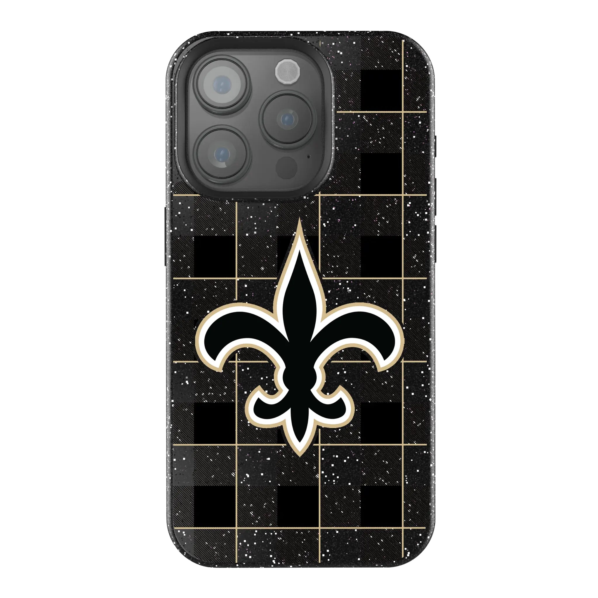 New Orleans Saints Plaid iPhone Bling Phone Case for Apple iPhone