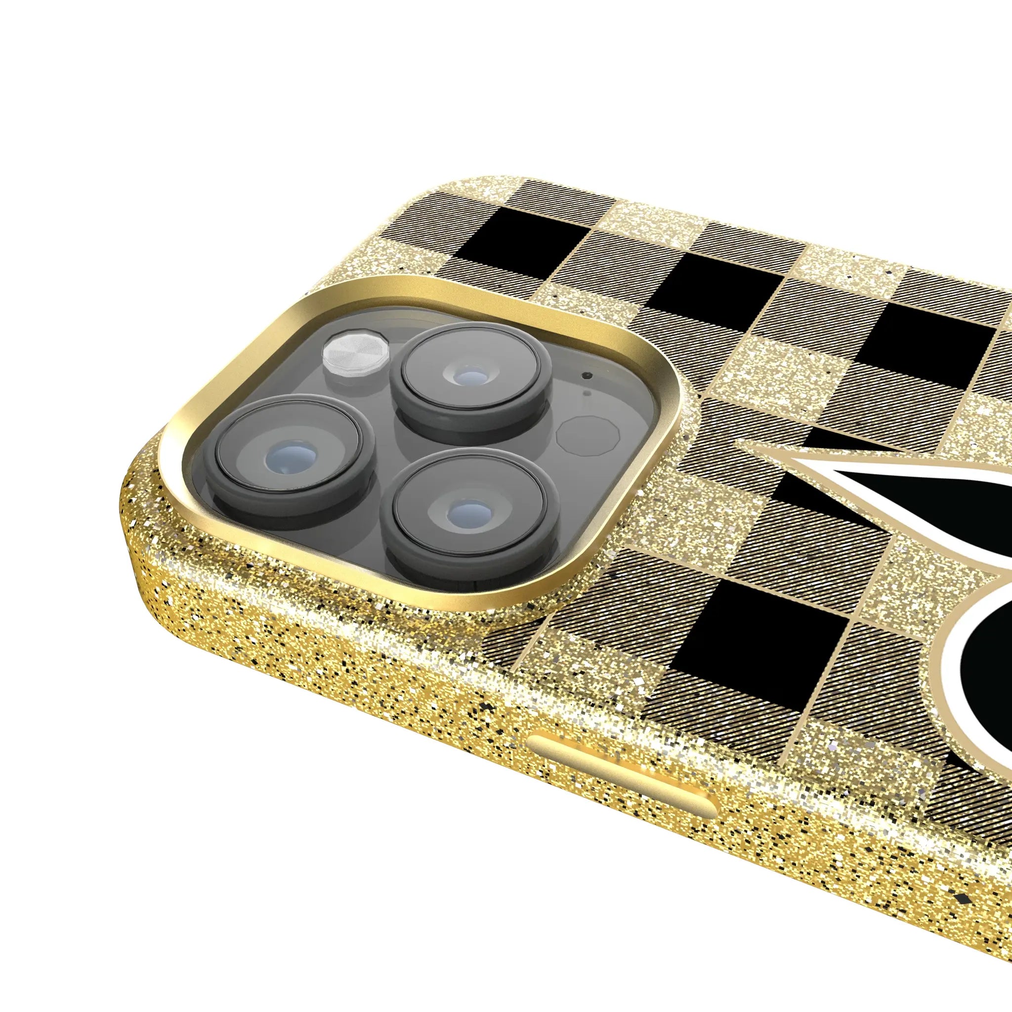 New Orleans Saints Plaid iPhone Bling Phone Case for Apple iPhone - Detail