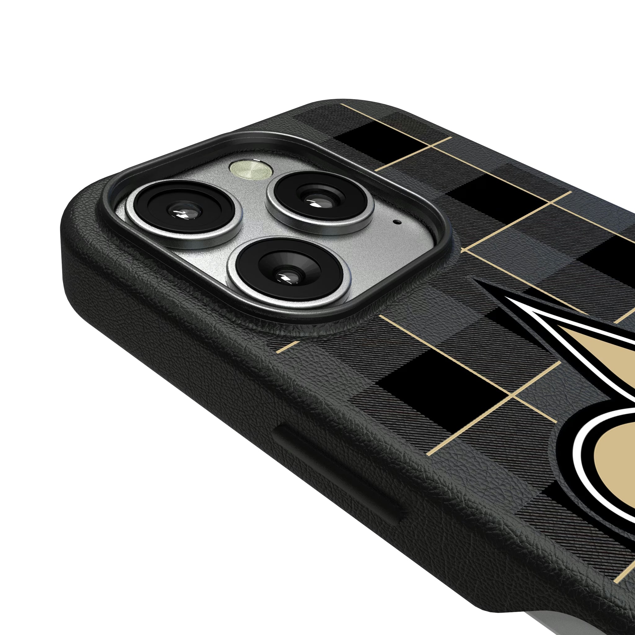 New Orleans Saints Plaid iPhone MagSafe Compatible Phone Case for Apple iPhone - Detail