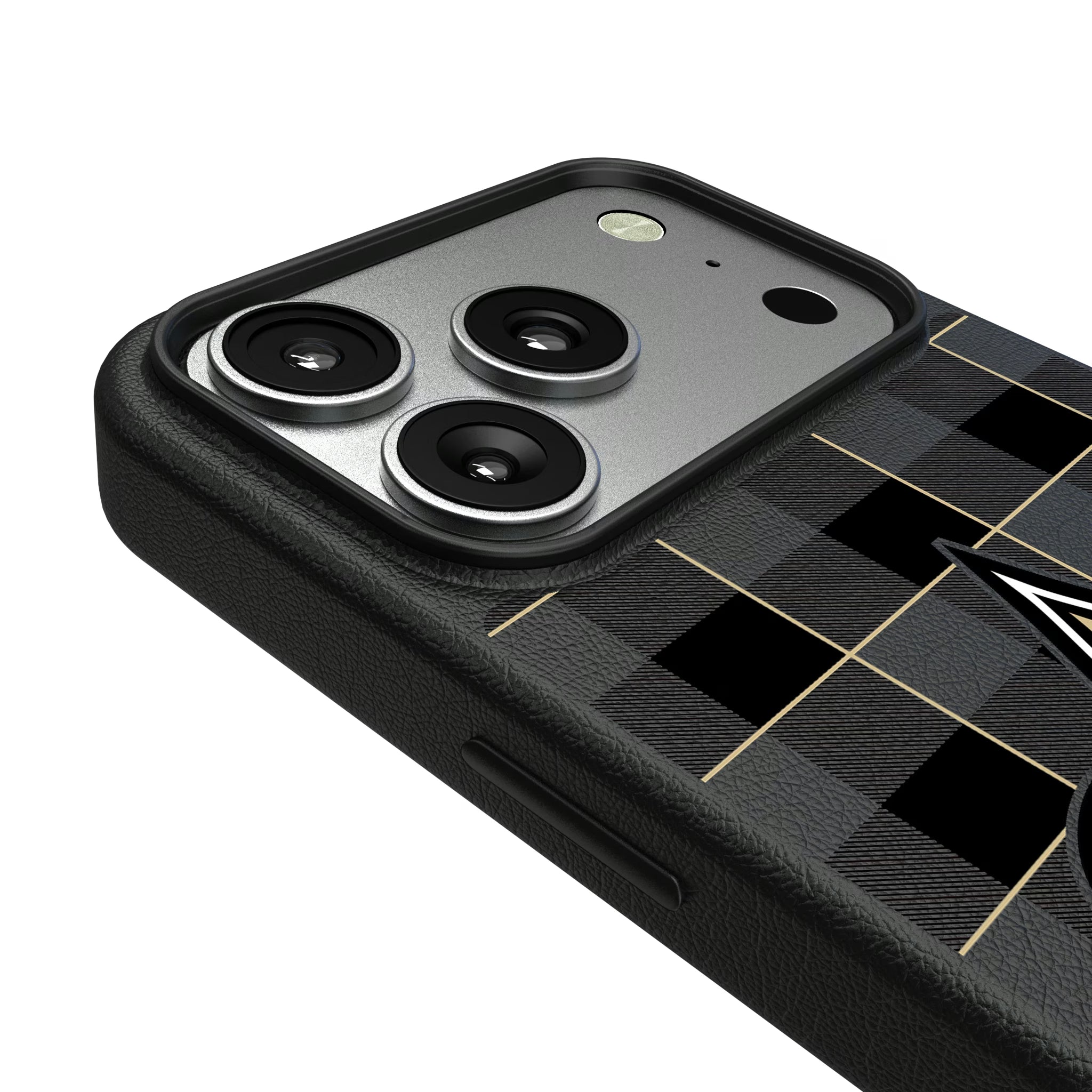 New Orleans Saints Plaid iPhone MagSafe Compatible Phone Case for Apple iPhone - Detail#Device_iPhone 17 Pro