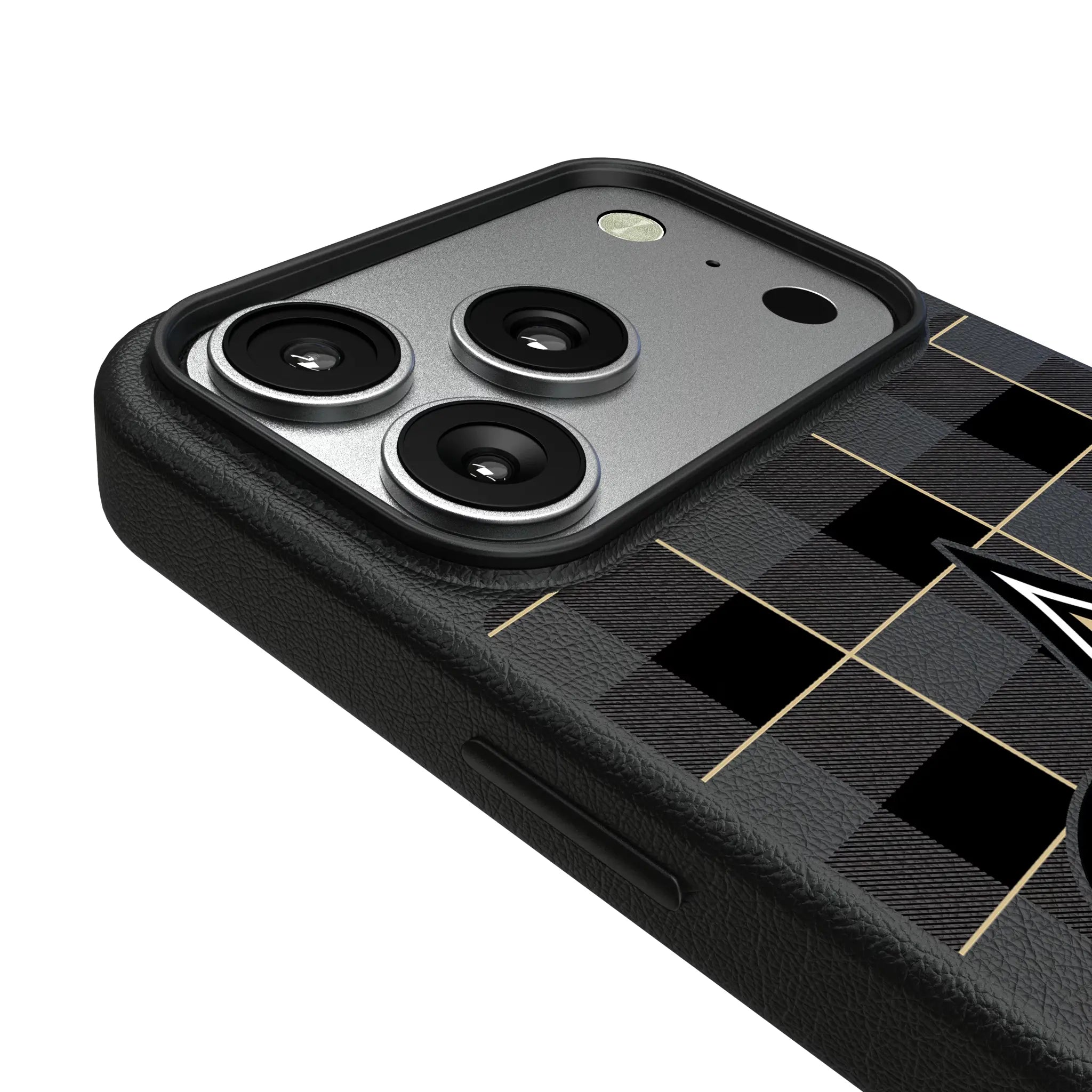 New Orleans Saints Plaid iPhone MagSafe Compatible Phone Case for Apple iPhone - Detail#Device_iPhone 17 Pro