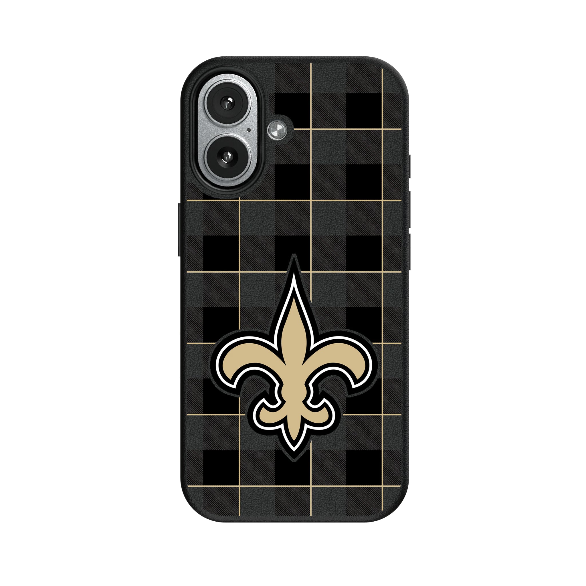 New Orleans Saints Plaid iPhone MagSafe Compatible Phone Case for Apple iPhone#Device_iPhone 17