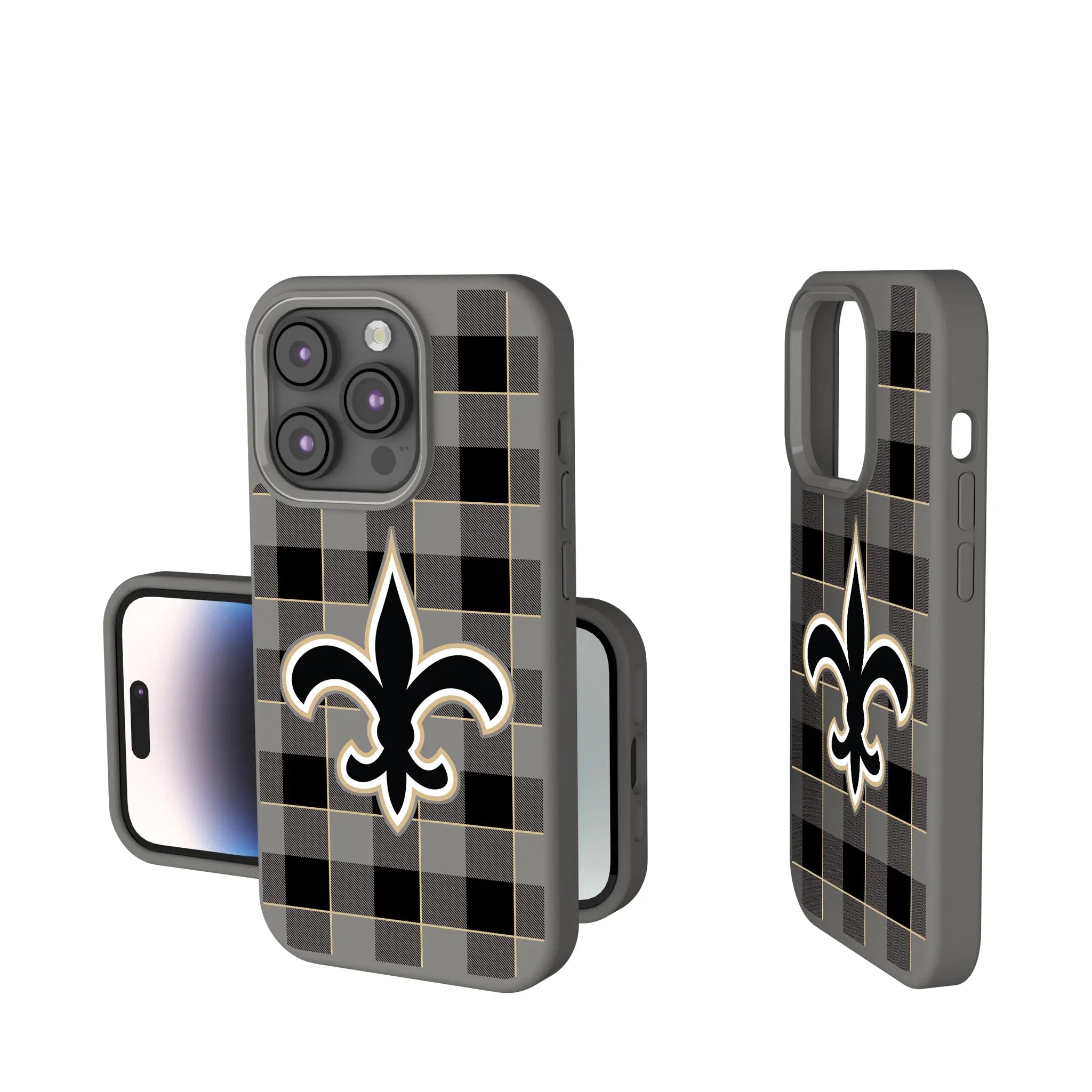 New Orleans Saints Plaid iPhone Soft Touch Phone Case for Apple iPhone