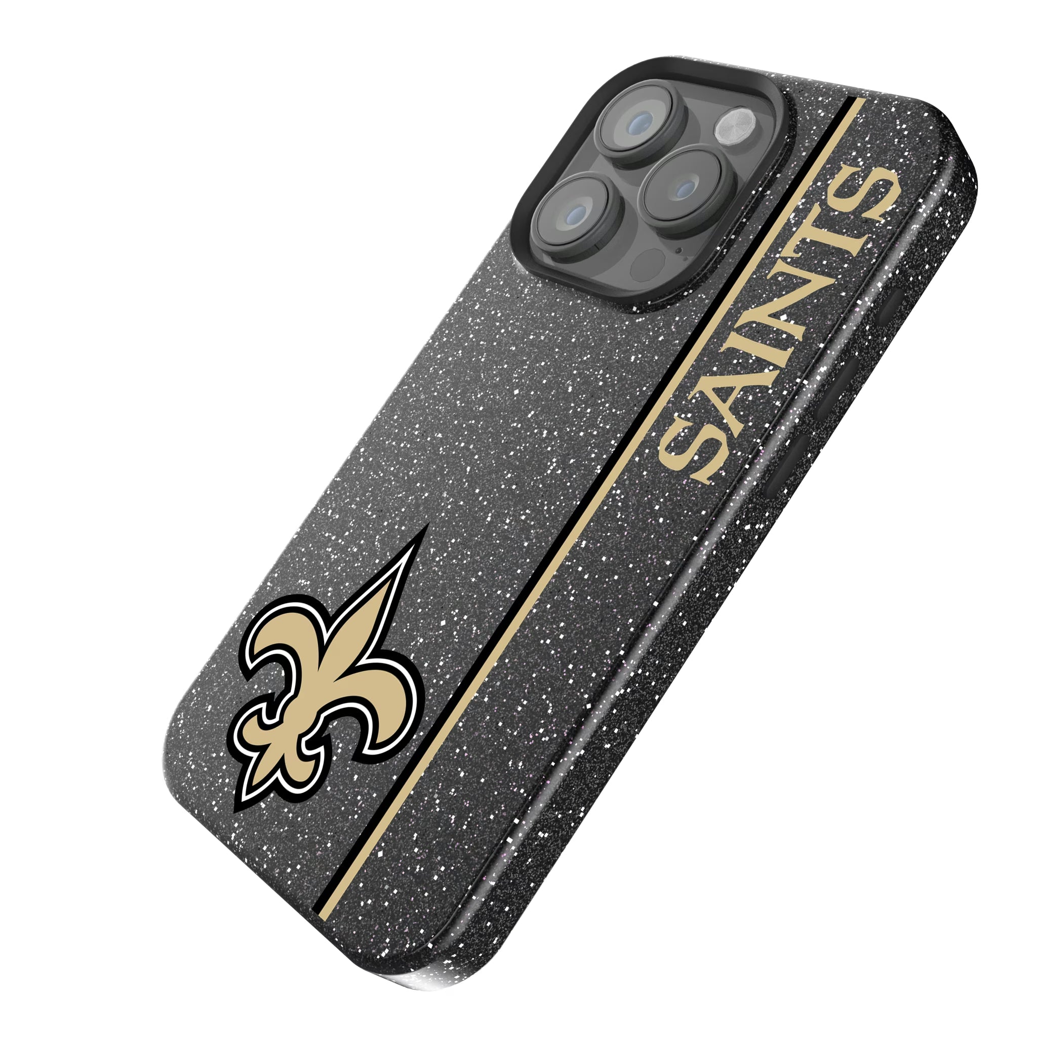 New Orleans Saints Sidebar iPhone Bling Phone Case for Apple iPhone - Isometric View