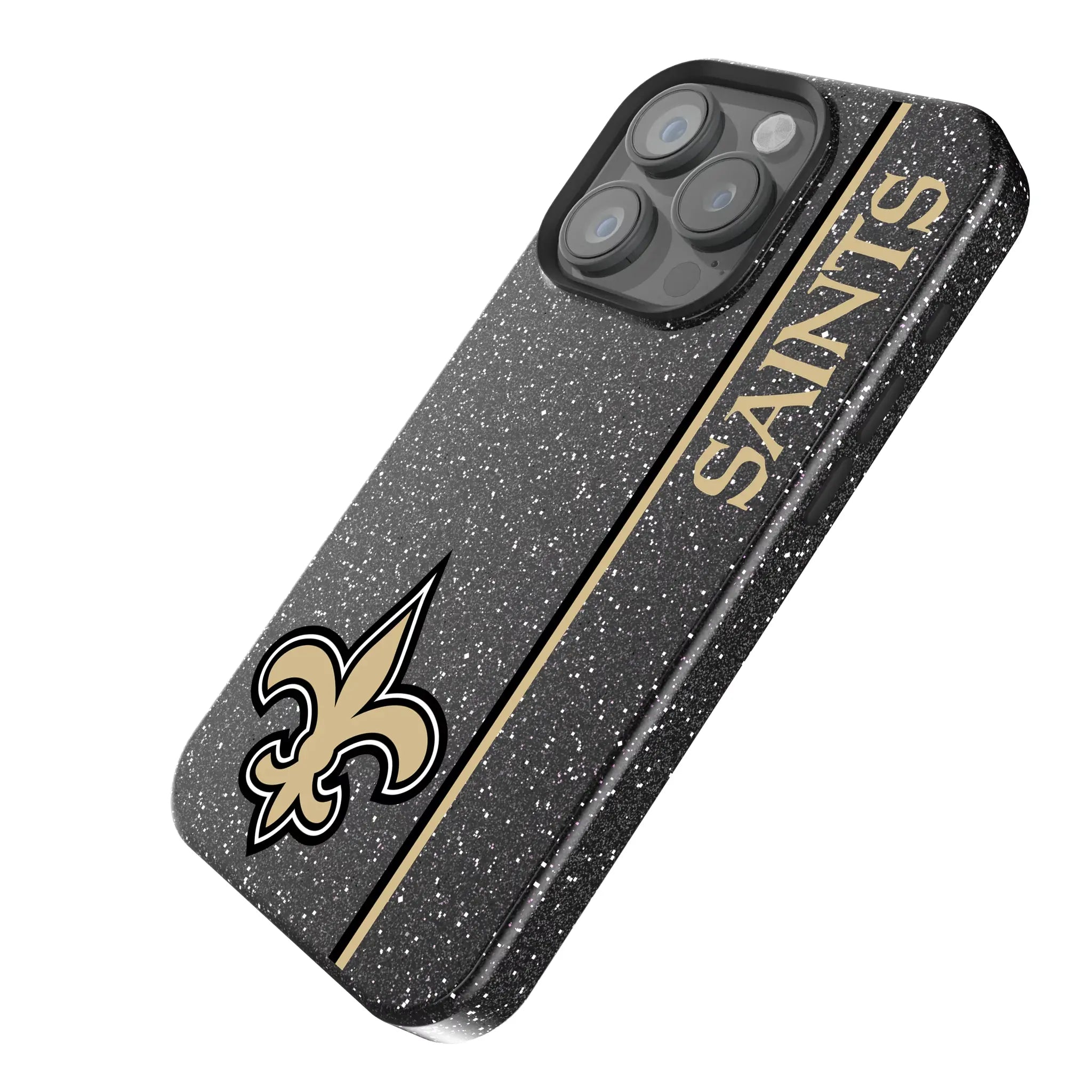 New Orleans Saints Sidebar iPhone Bling Phone Case for Apple iPhone - Isometric View