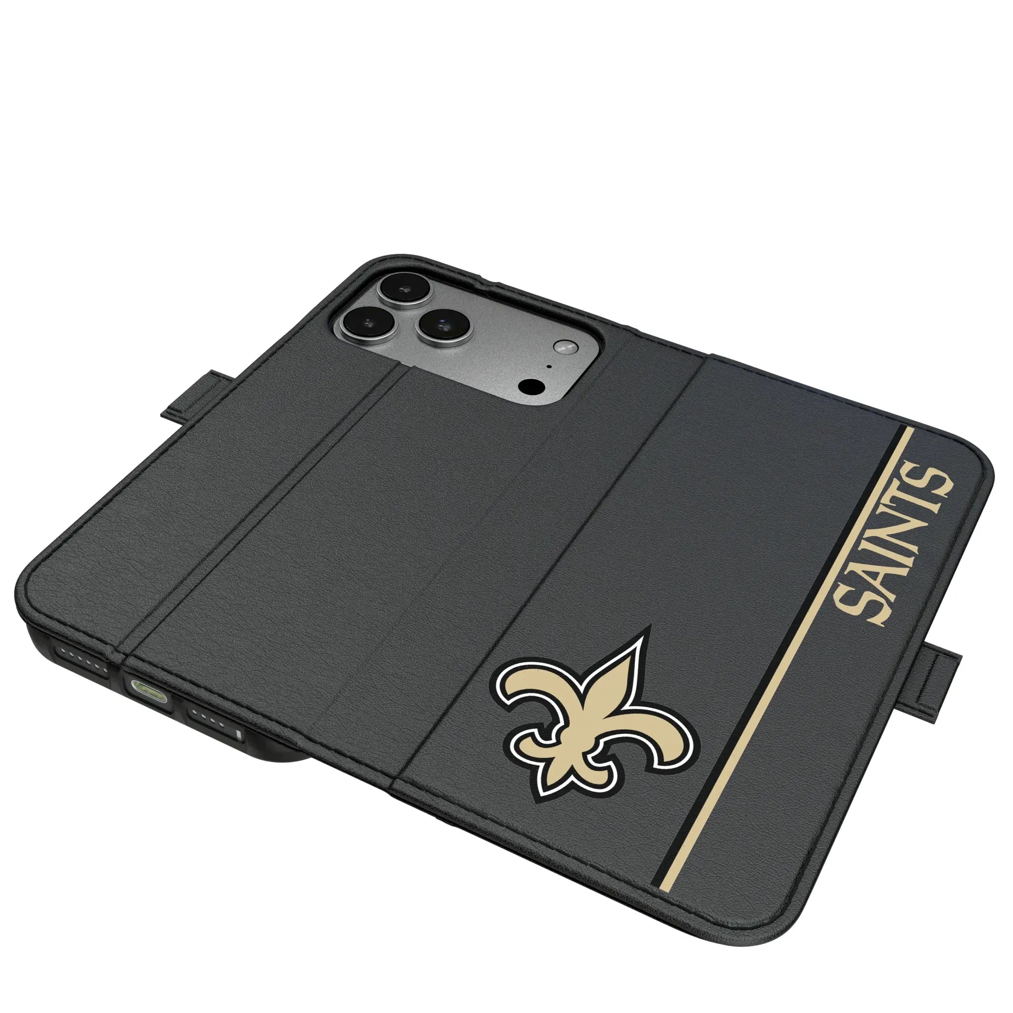 New Orleans Saints Sidebar iPhone Folio Phone Case for Apple iPhone#Device_iPhone 17 Pro Max