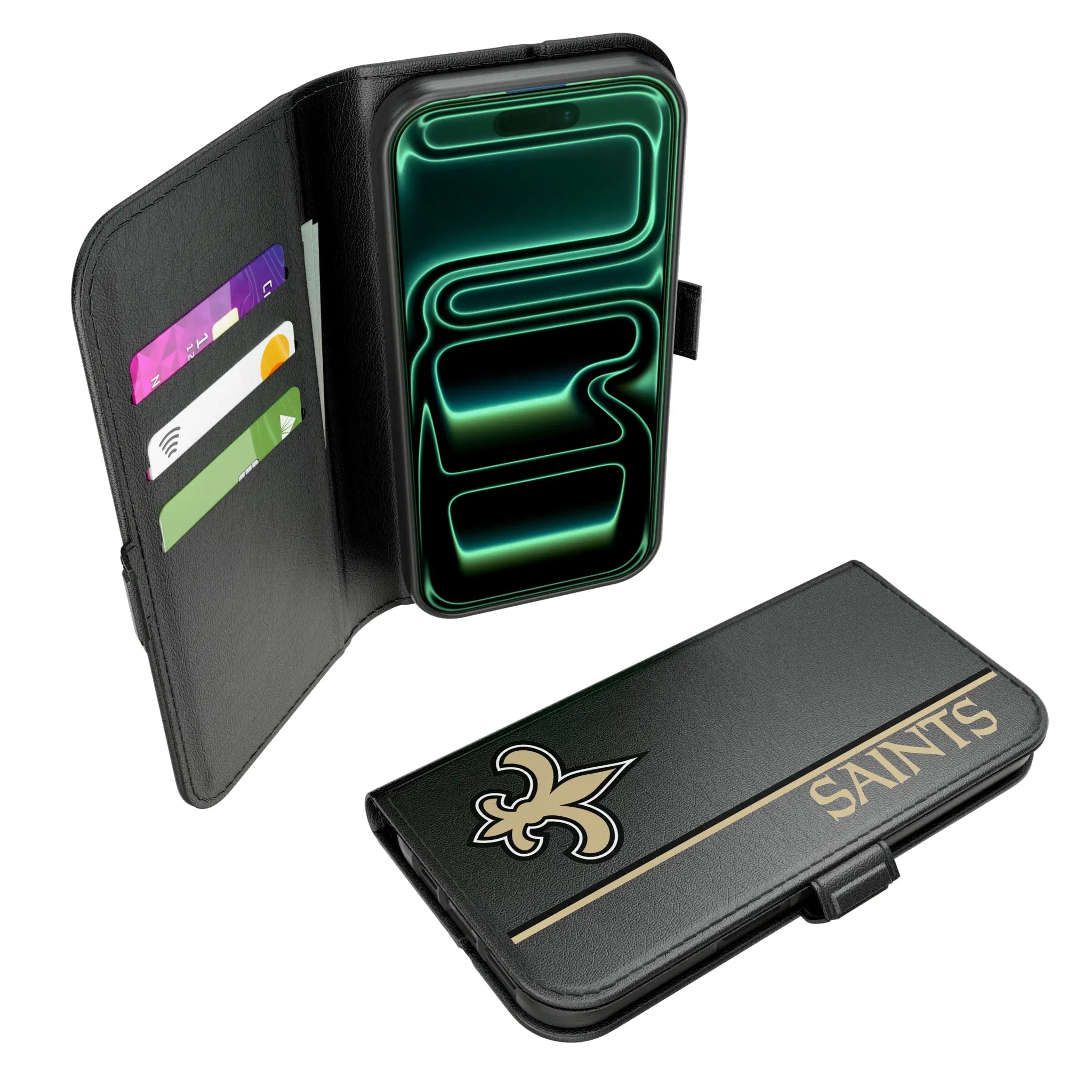 New Orleans Saints Sidebar iPhone Folio Phone Case for Apple iPhone#Device_iPhone 17