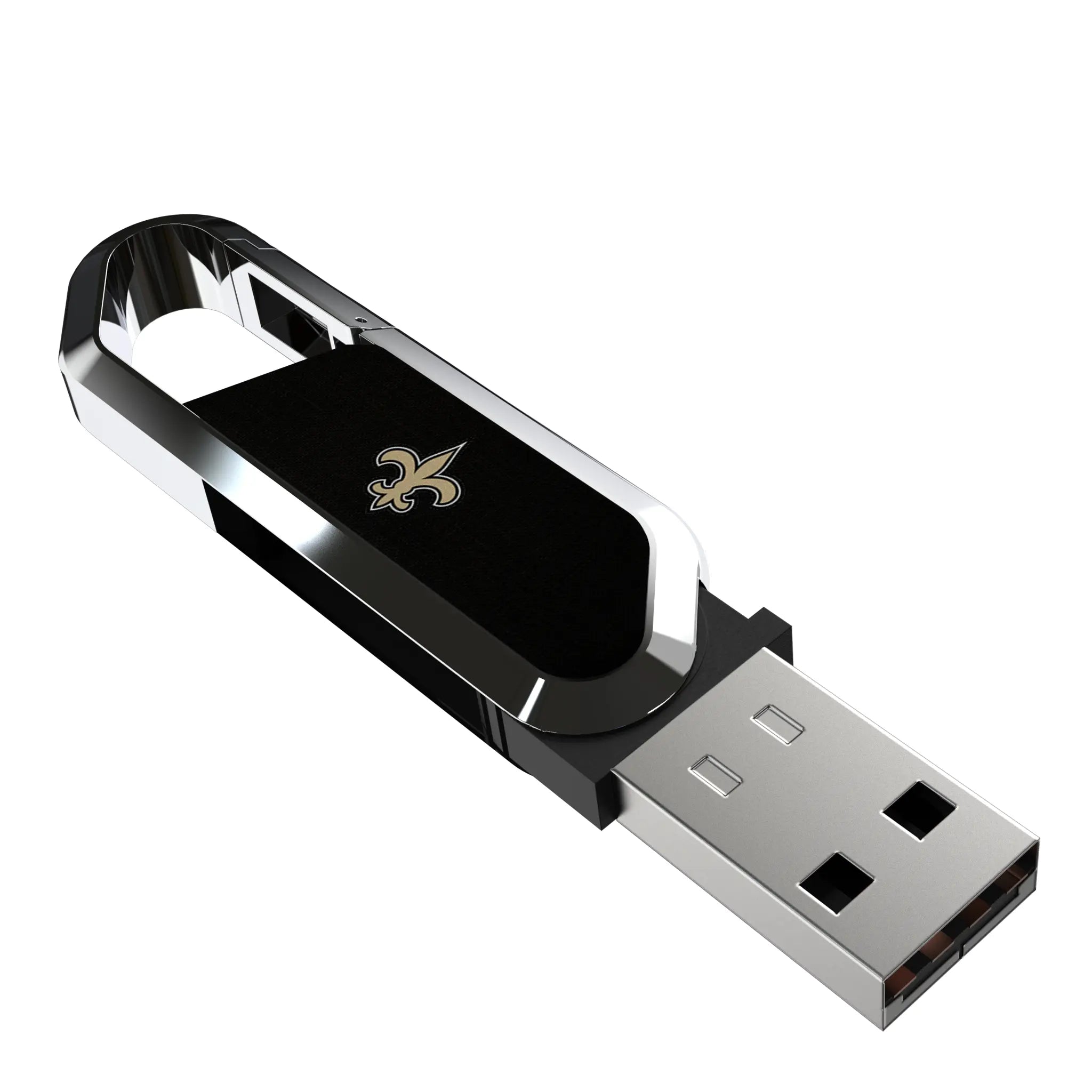 New Orleans Saints Solid USB 64GB Clip Style Flash Drive
