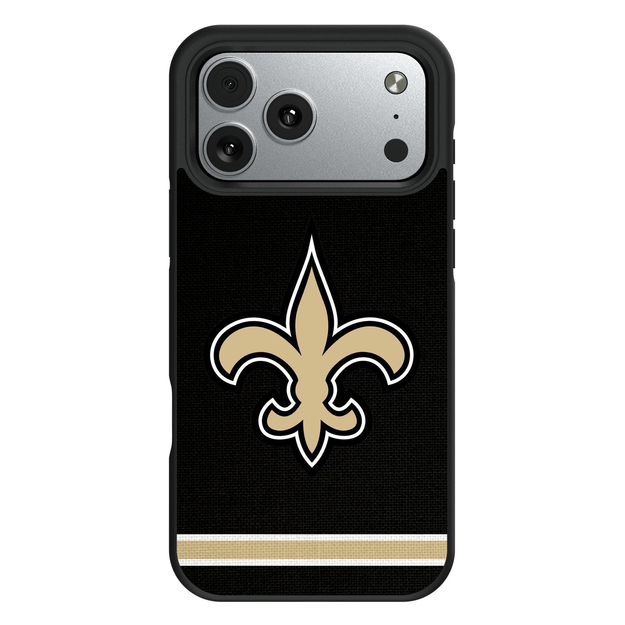 New Orleans Saints Stripe iPhone Bump Phone Case for Apple iPhone#Device_iPhone 17 Pro Max