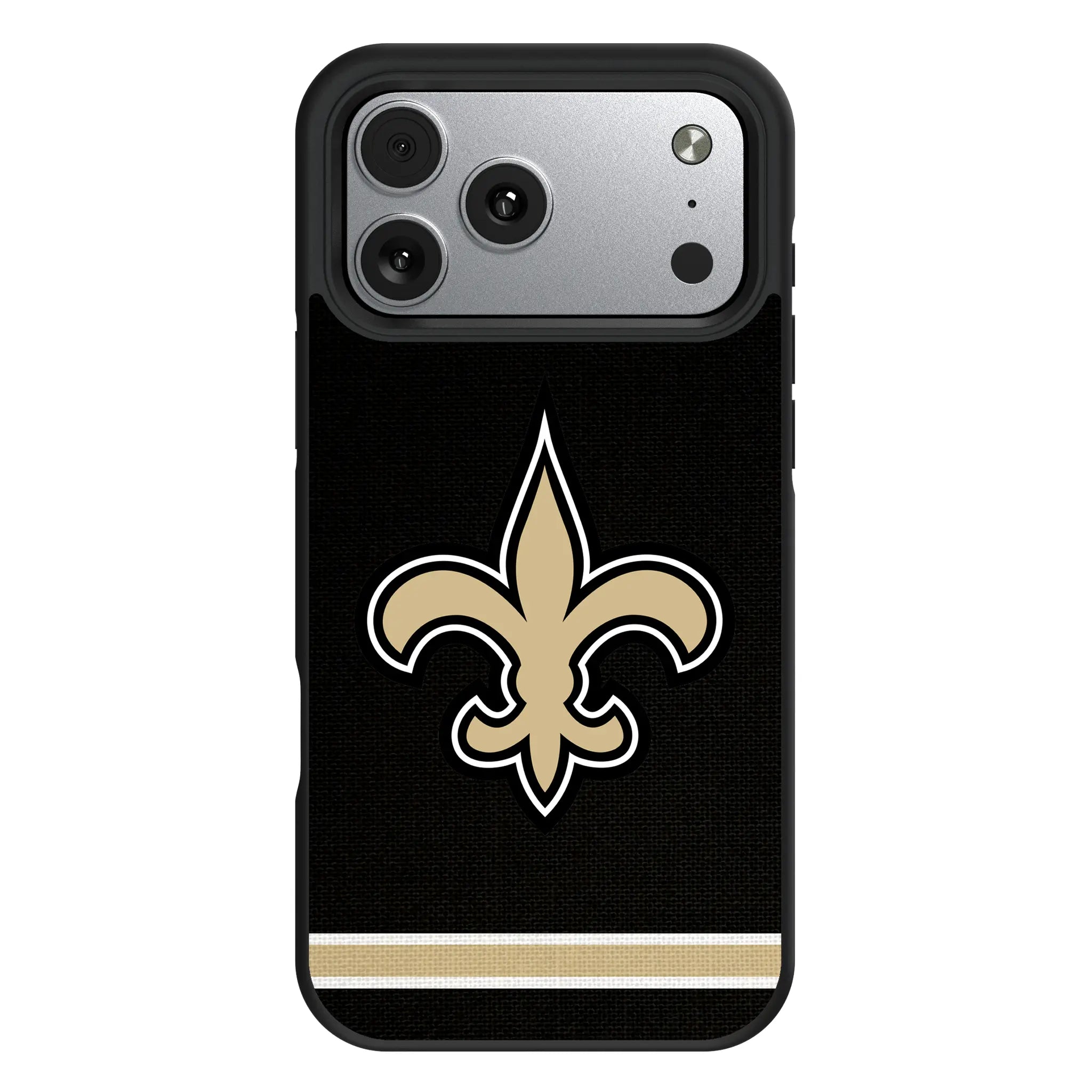 New Orleans Saints Stripe iPhone Bump Phone Case for Apple iPhone#Device_iPhone 17 Pro Max