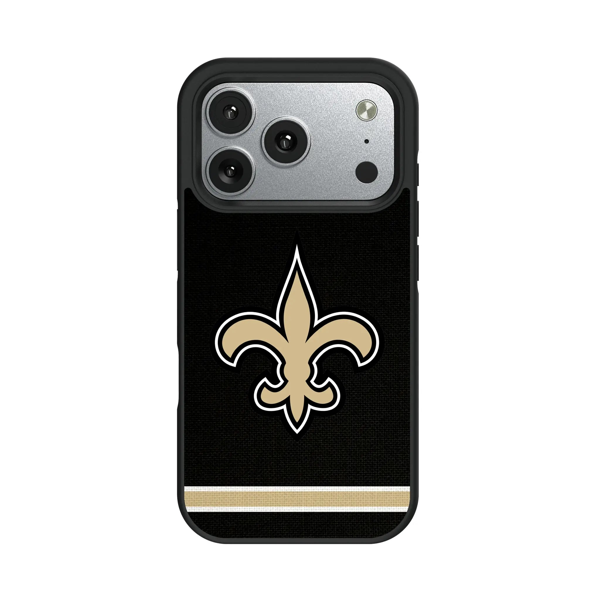 New Orleans Saints Stripe iPhone Bump Phone Case for Apple iPhone#Device_iPhone 17 Pro