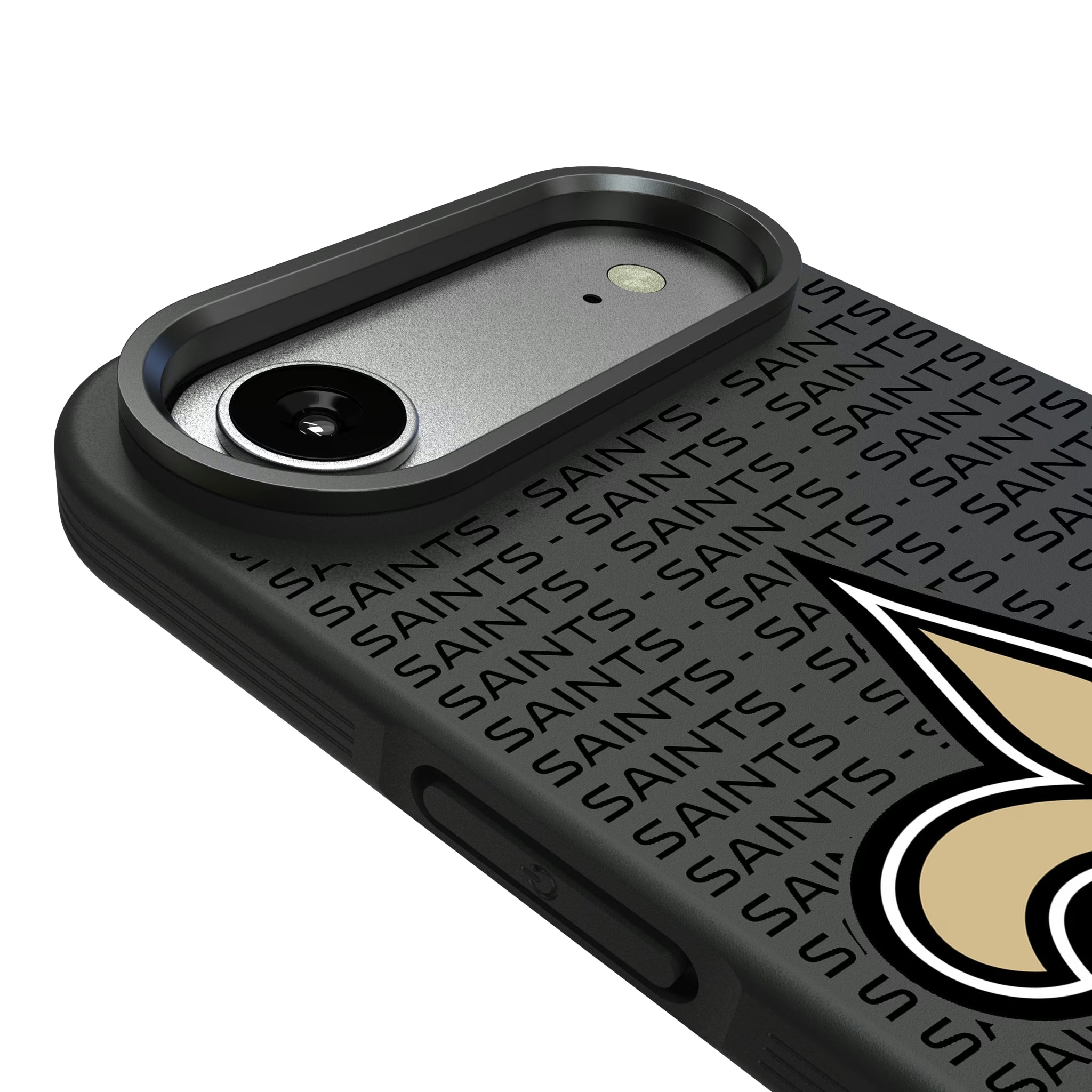 New Orleans Saints Text Backdrop iPhone Bump Phone Case for Apple iPhone - Detail#Device_iPhone Air
