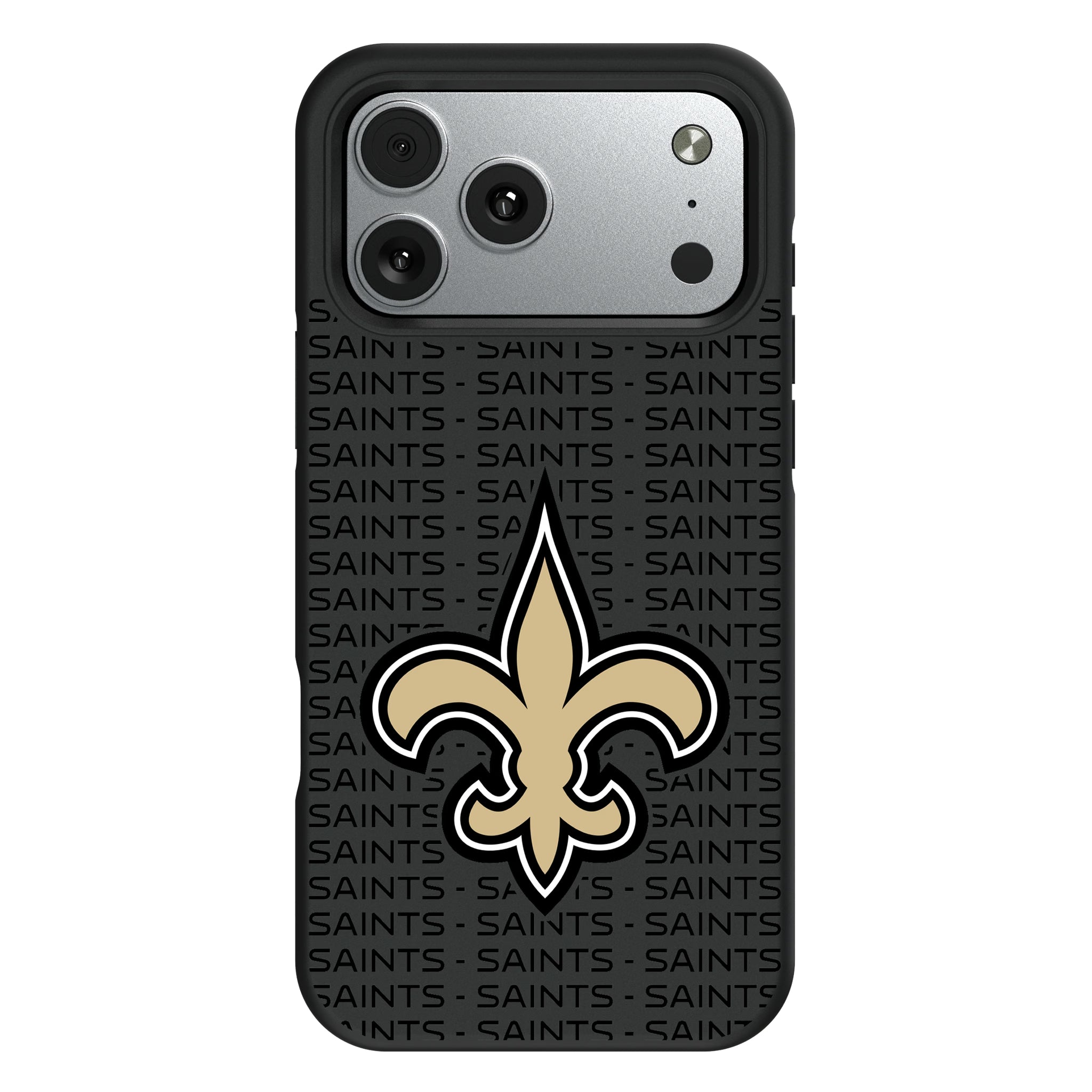 New Orleans Saints Text Backdrop iPhone Bump Phone Case for Apple iPhone#Device_iPhone 17 Pro Max