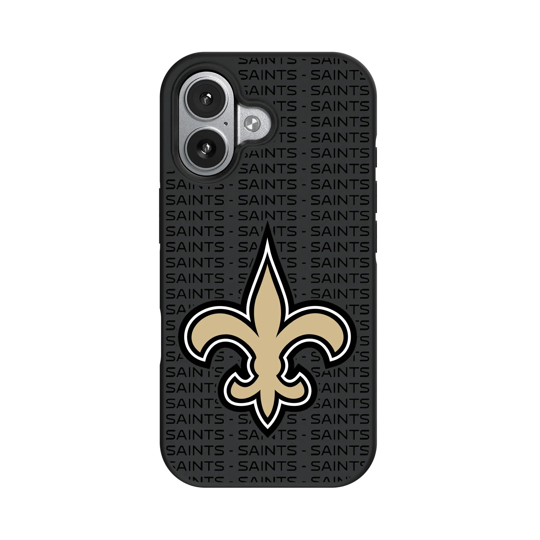 New Orleans Saints Text Backdrop iPhone Bump Phone Case for Apple iPhone#Device_iPhone 17