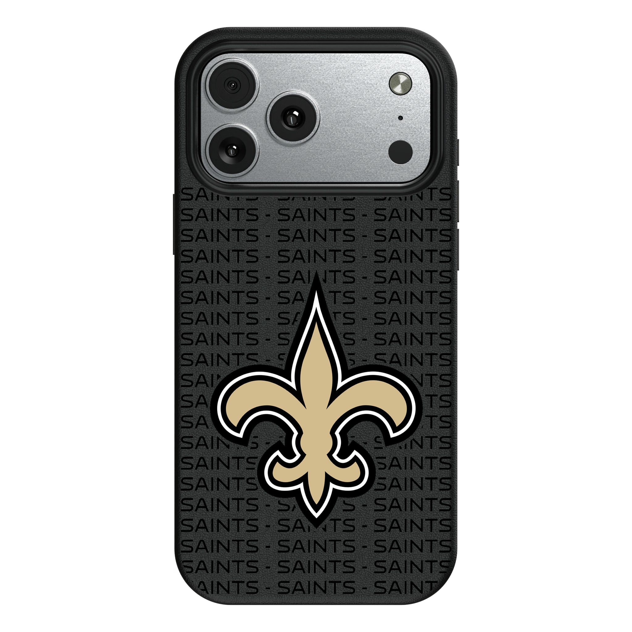 New Orleans Saints Text Backdrop iPhone MagSafe Compatible Phone Case for Apple iPhone#Device_iPhone 17 Pro Max