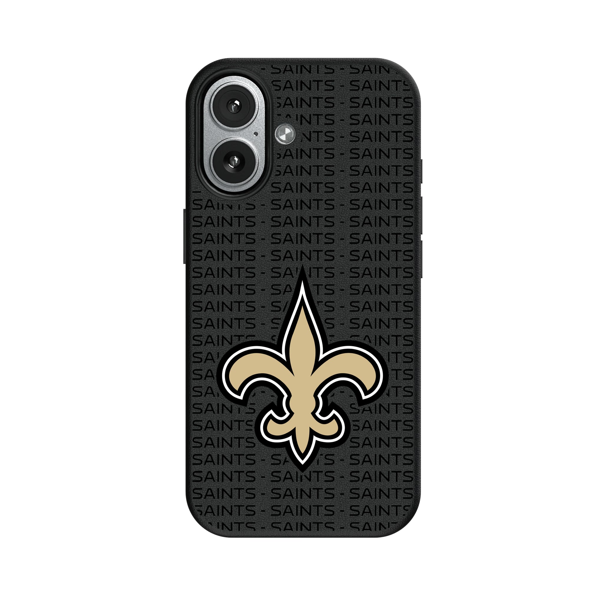 New Orleans Saints Text Backdrop iPhone MagSafe Compatible Phone Case for Apple iPhone#Device_iPhone 17