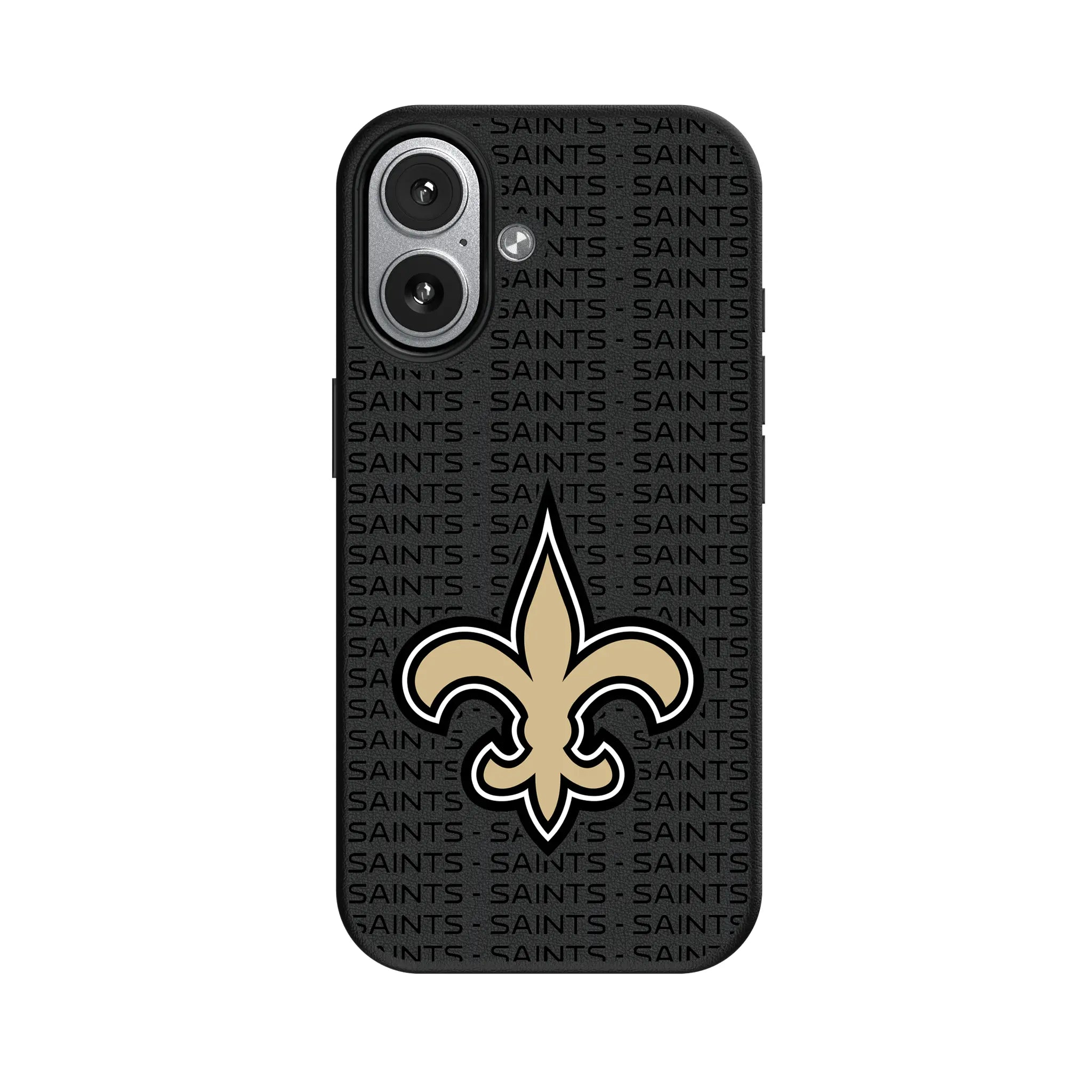 New Orleans Saints Text Backdrop iPhone MagSafe Compatible Phone Case for Apple iPhone#Device_iPhone 17