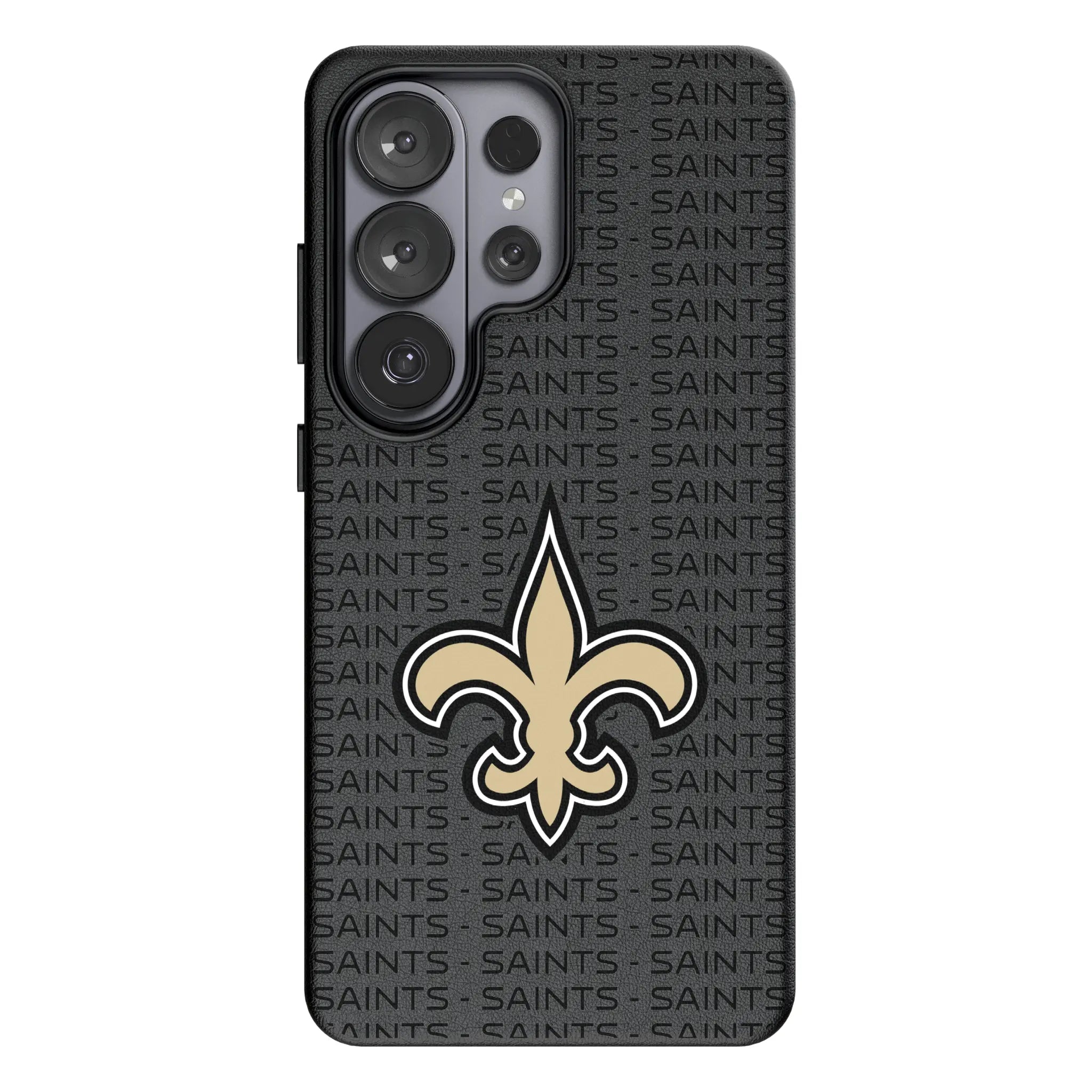 New Orleans Saints Text Backdrop Galaxy MagSafe Compatible Phone Case for Samsung Galaxy#Device_Galaxy S26 Ultra