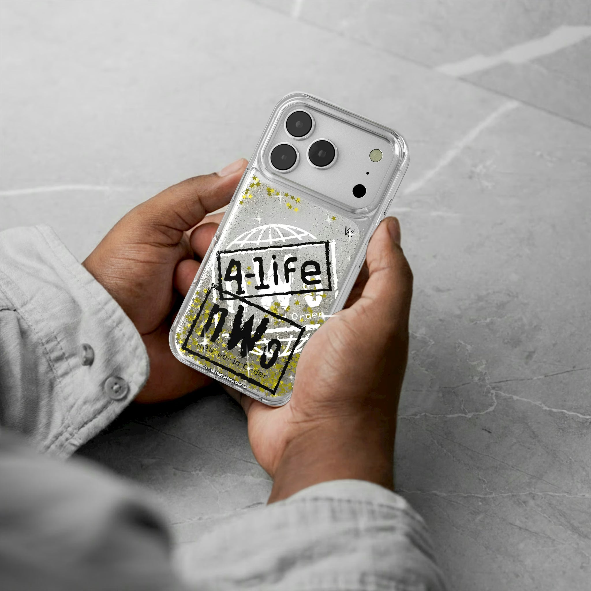 New World Order Impact iPhone Glitter Phone Case for Apple iPhone - Lifestyle#Device_iPhone 16 Pro