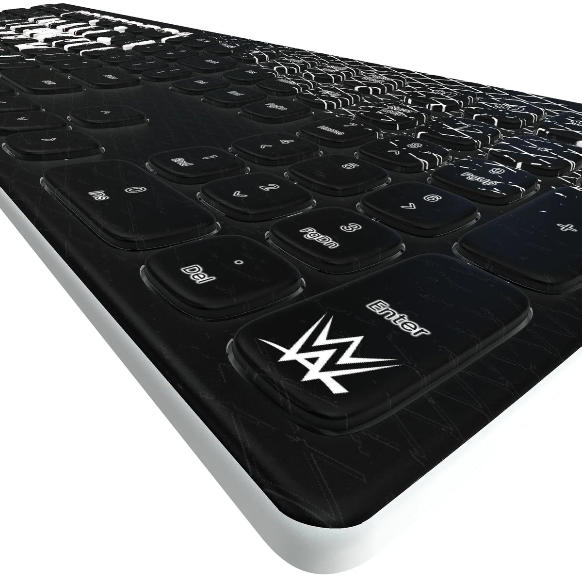 New World Order Steel KKB605 Curved Wireless Keyboard - Detail