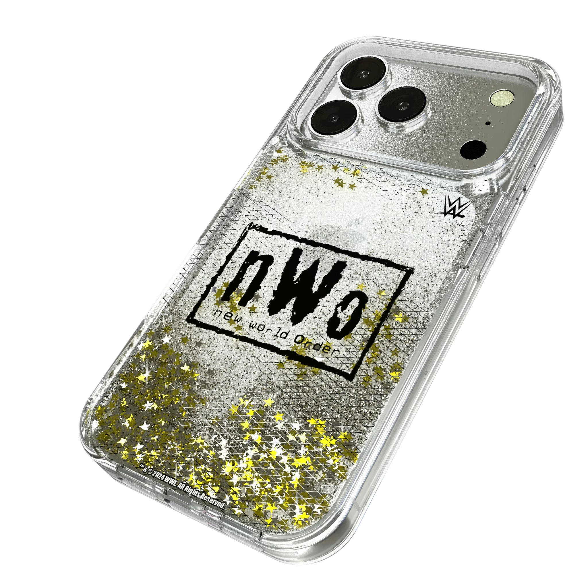 New World Order Steel iPhone Glitter Phone Case for Apple iPhone - Isometric View